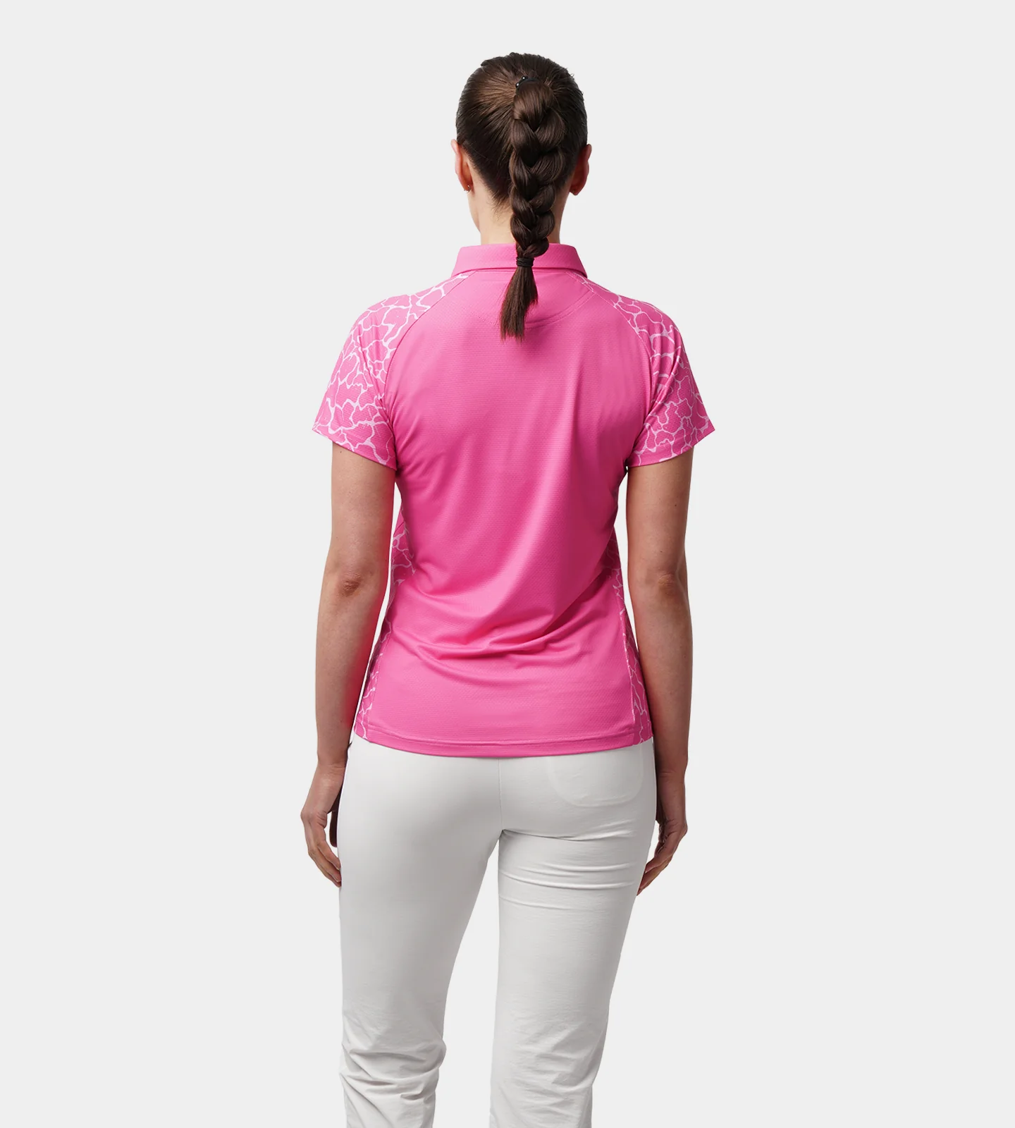 LADIES APEX POLO - PINK - Image 2