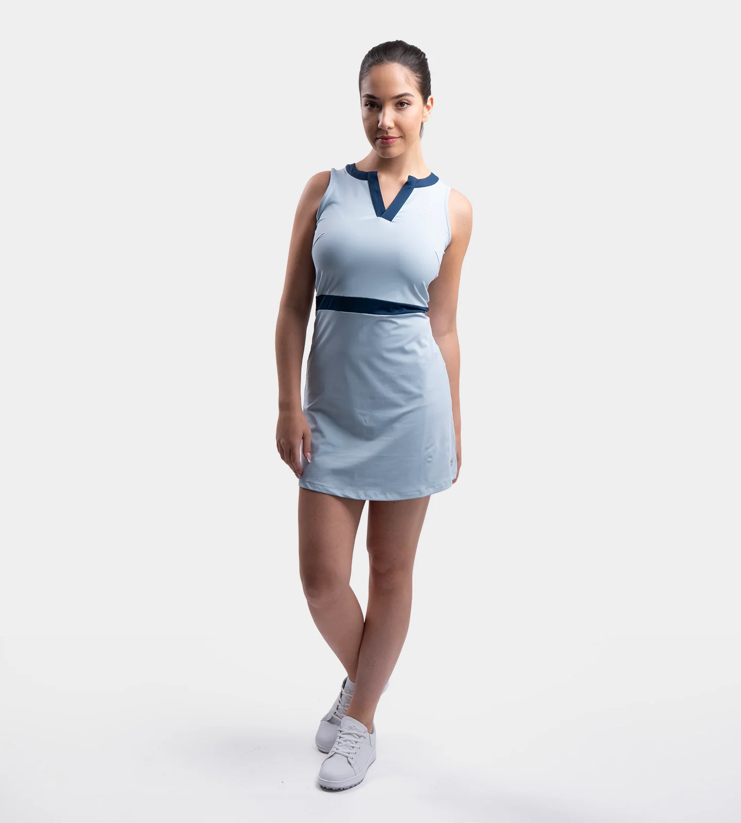LADIES BELLA DRESS - BLUE/NAVY - Image 5