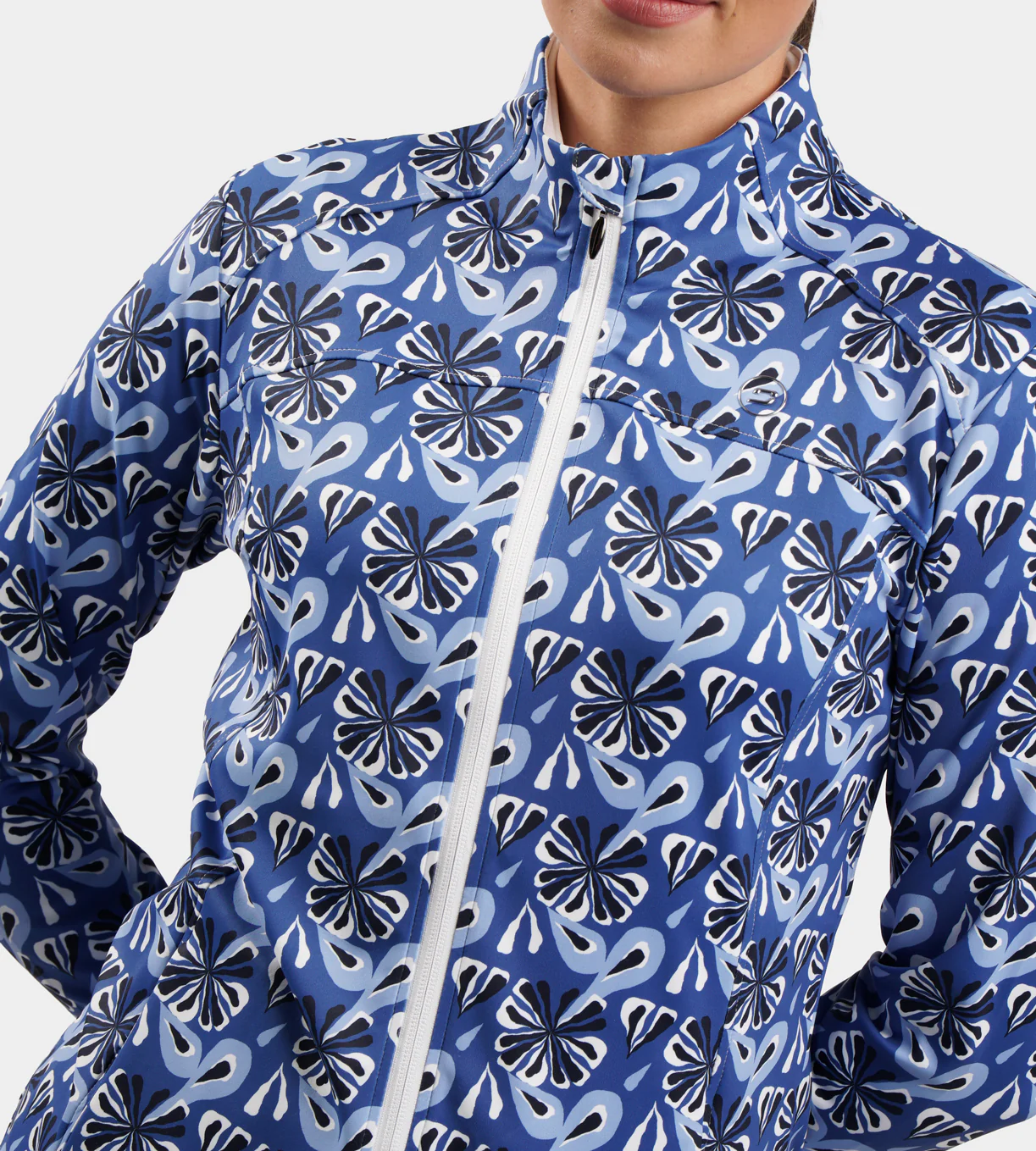 LADIES BIRDIE JACKET - FLORAL NAVY - Image 2