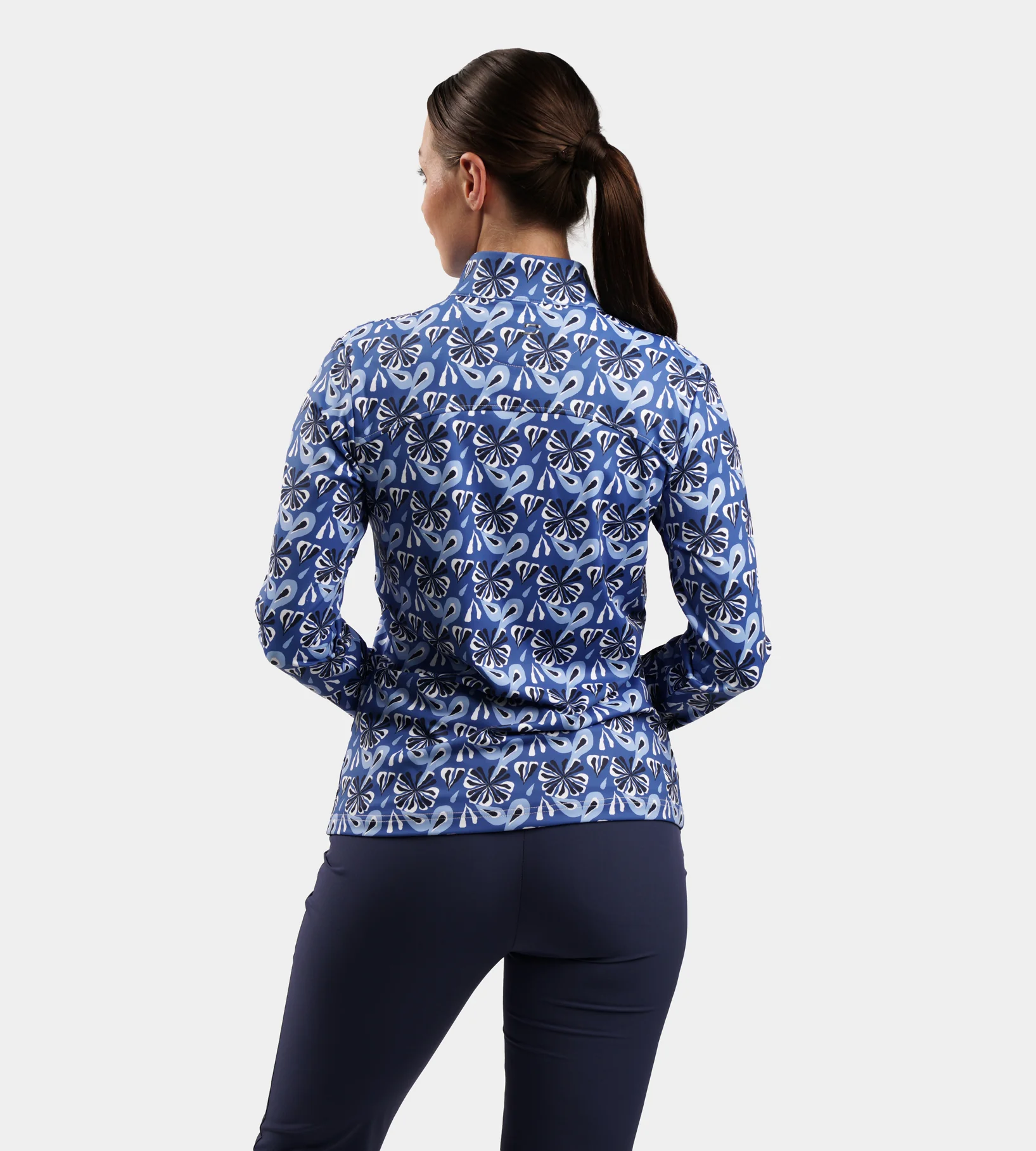 LADIES BIRDIE JACKET - FLORAL NAVY - Image 3