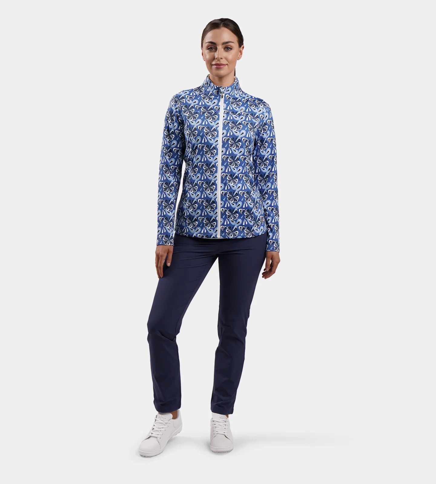 LADIES BIRDIE JACKET - FLORAL NAVY - Image 4
