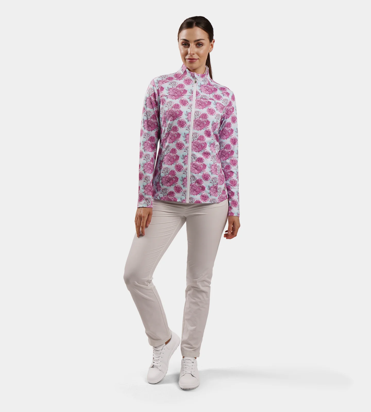 LADIES BIRDIE JACKET - ROSES TEAL - Image 4