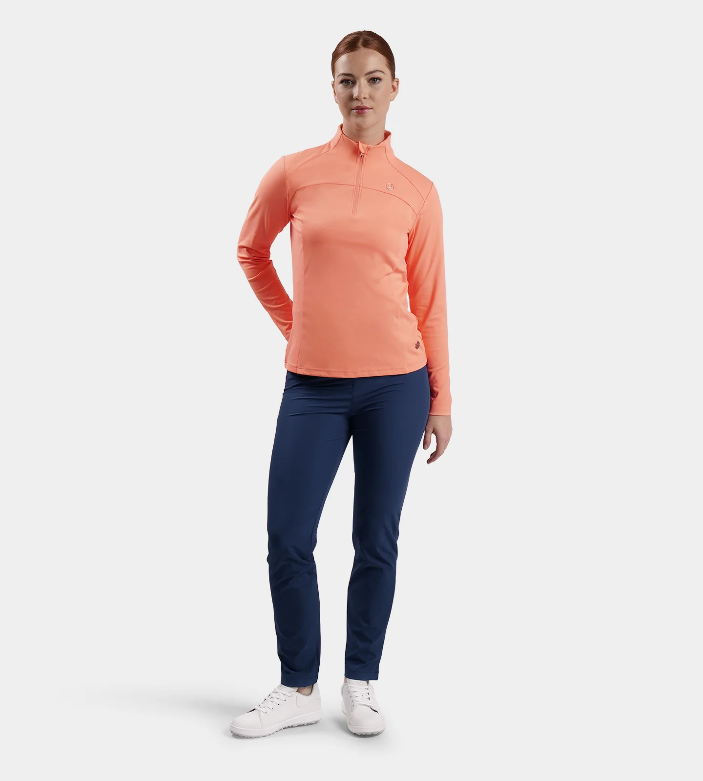 LADIES BIRDIE MIDLAYER - CORAL - Image 4