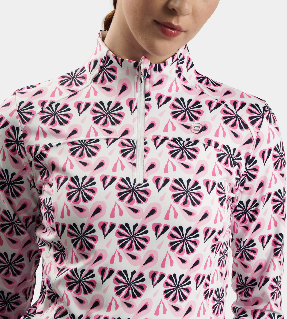 LADIES BIRDIE MIDLAYER - FLORAL BLUSH - Image 2