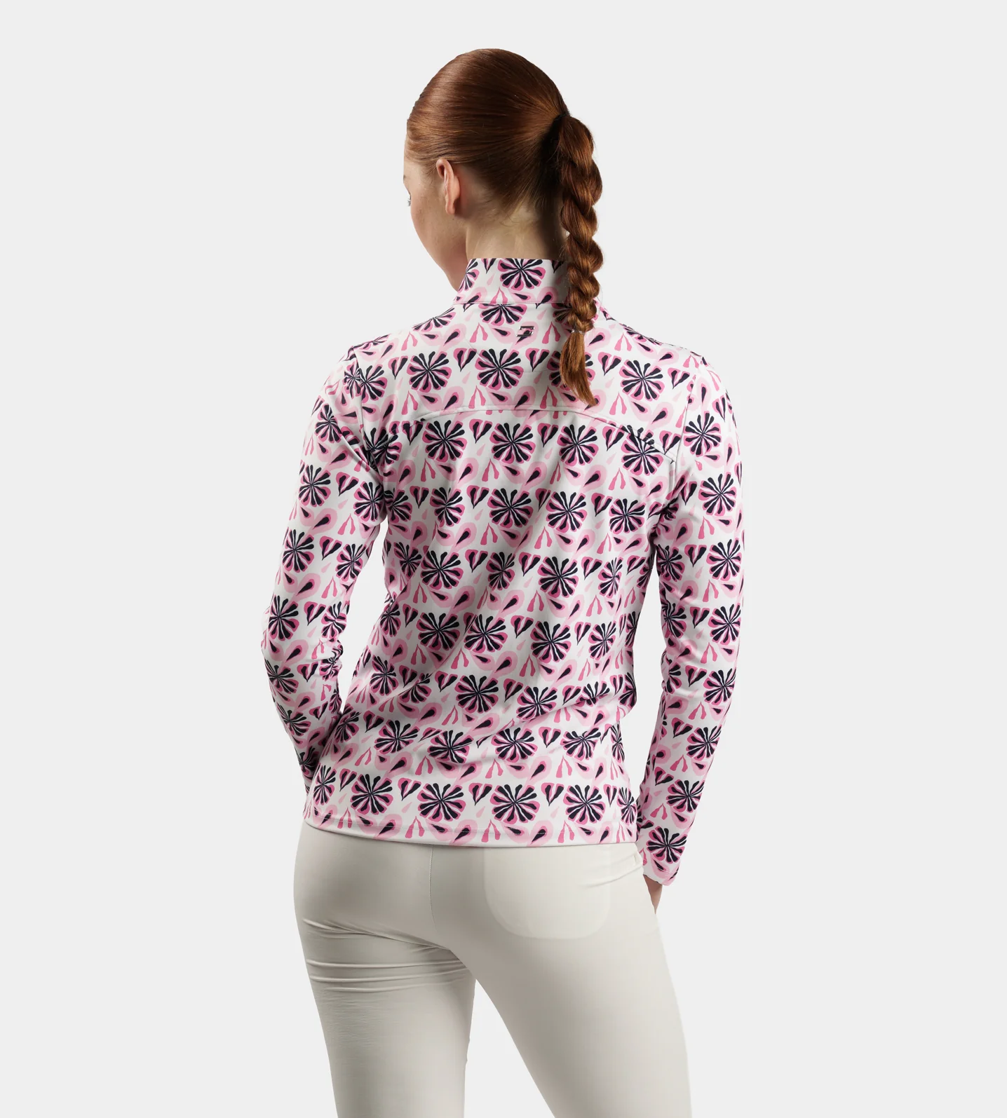 LADIES BIRDIE MIDLAYER - FLORAL BLUSH - Image 3