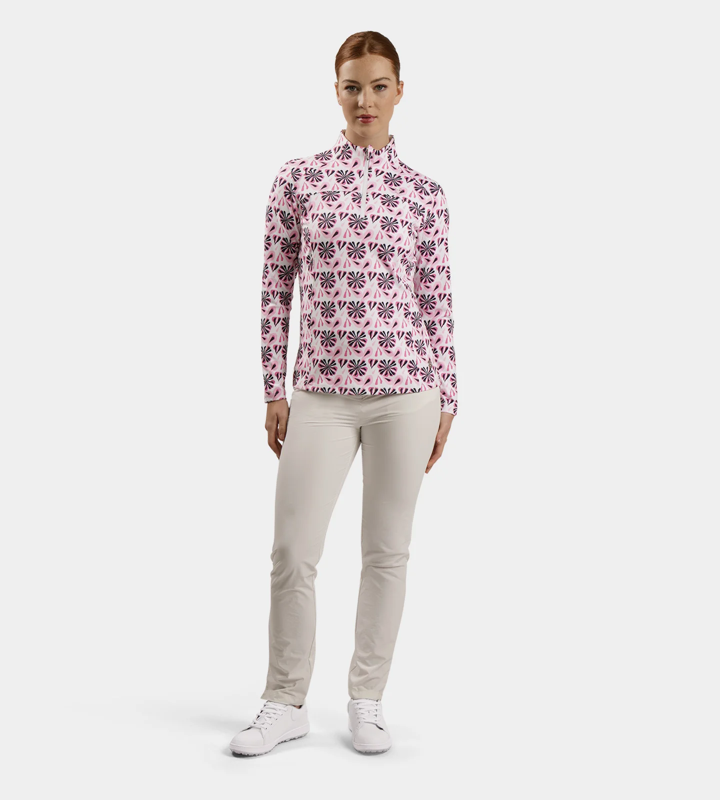LADIES BIRDIE MIDLAYER - FLORAL BLUSH - Image 5