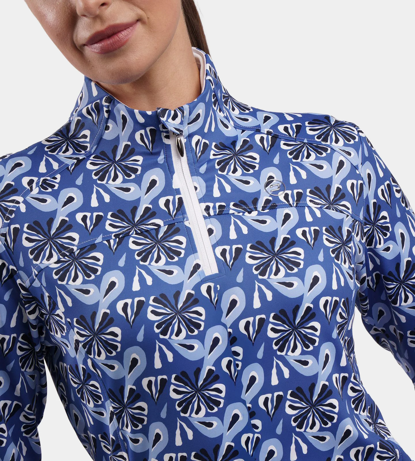 LADIES BIRDIE MIDLAYER - FLORAL NAVY - Image 2