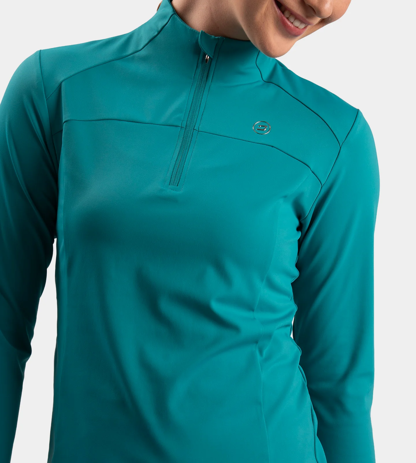 LADIES BIRDIE MIDLAYER - TEAL - Image 2