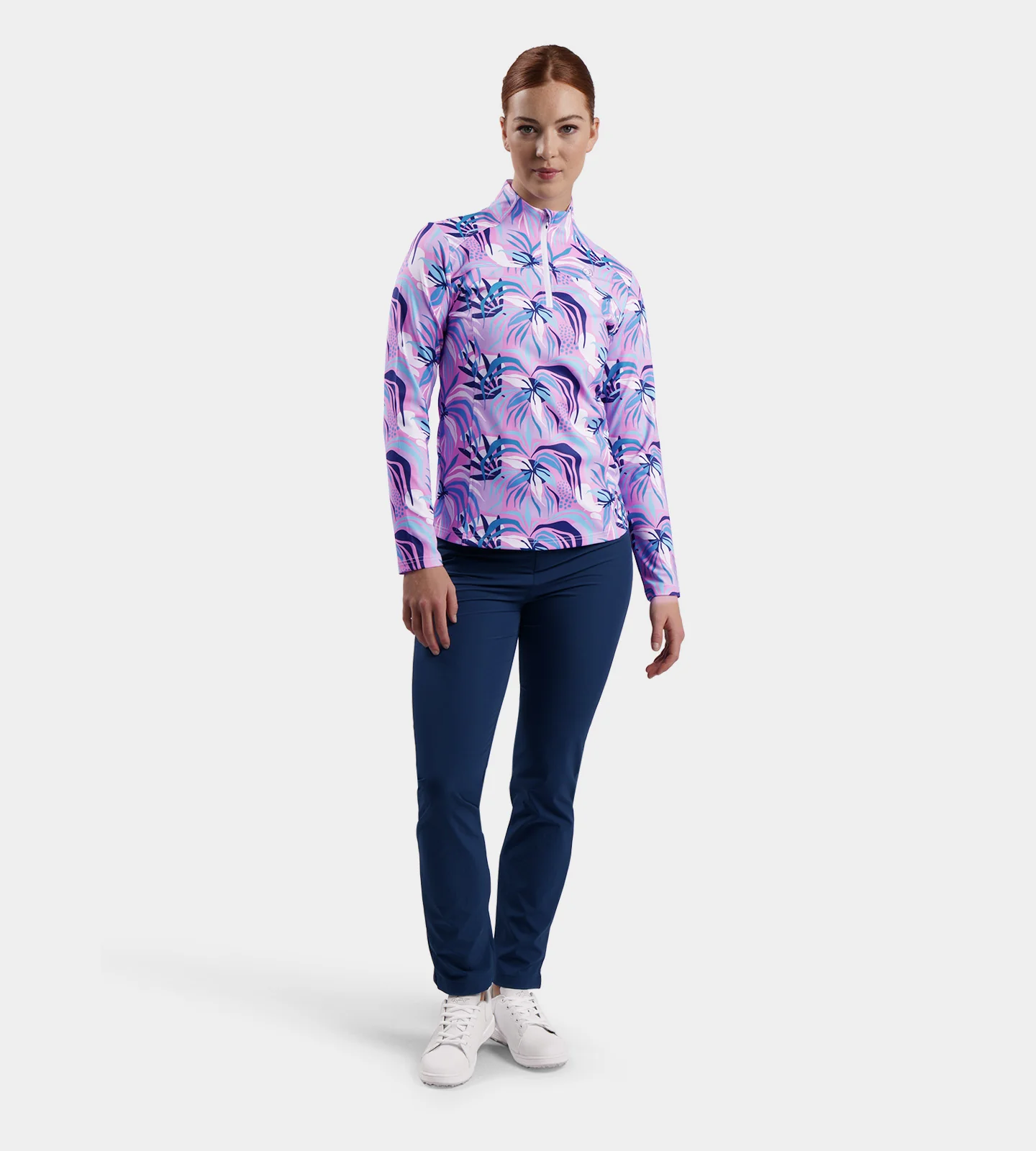 LADIES BIRDIE MIDLAYER - TROPIC PINK - Image 5