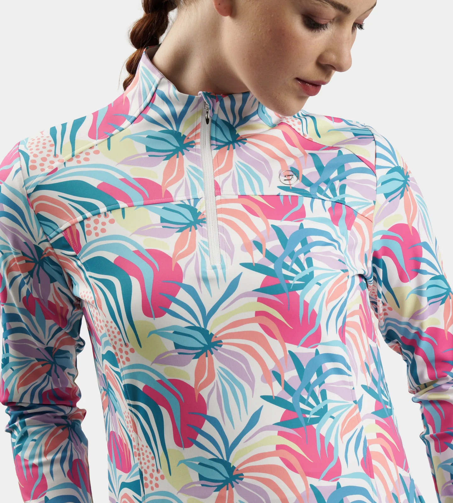 LADIES BIRDIE MIDLAYER - TROPIC WHITE - Image 2