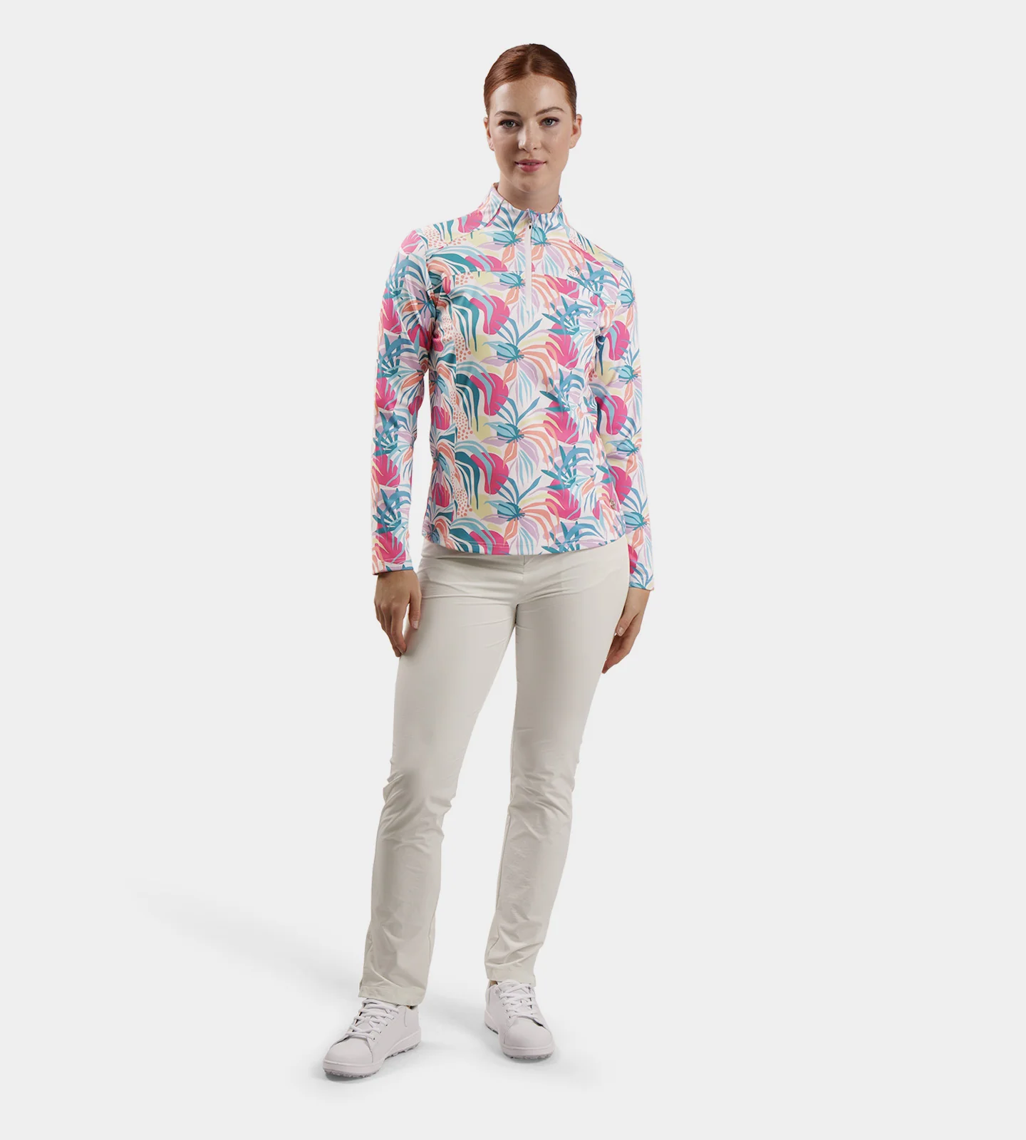 LADIES BIRDIE MIDLAYER - TROPIC WHITE - Image 5