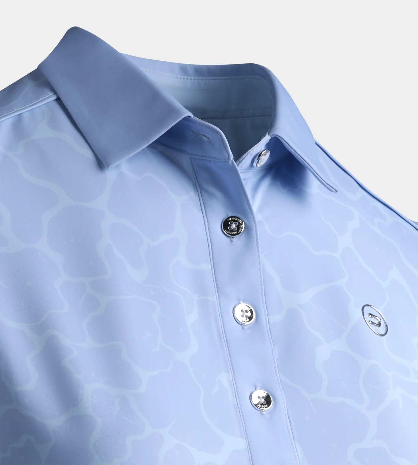 LADIES BLISS POLO - BLUE - Image 6