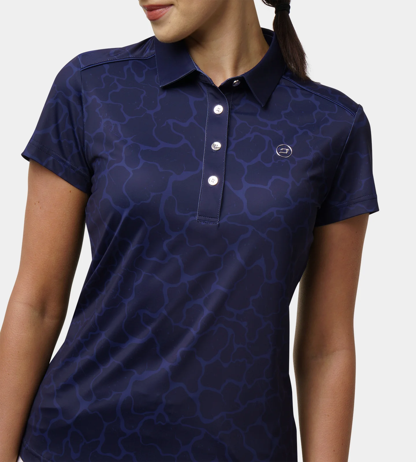 LADIES BLISS POLO - NAVY - Image 2