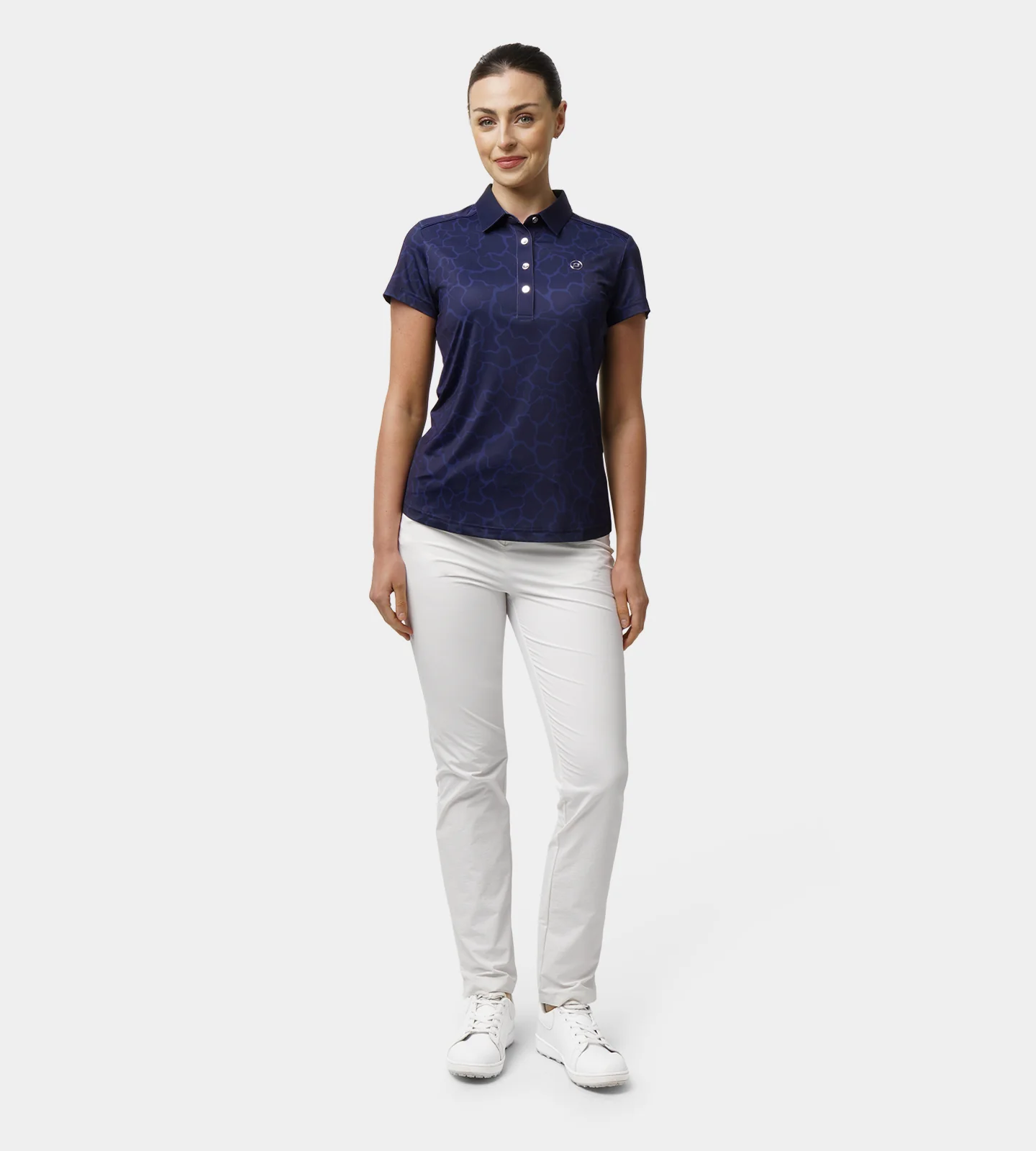 LADIES BLISS POLO - NAVY - Image 4