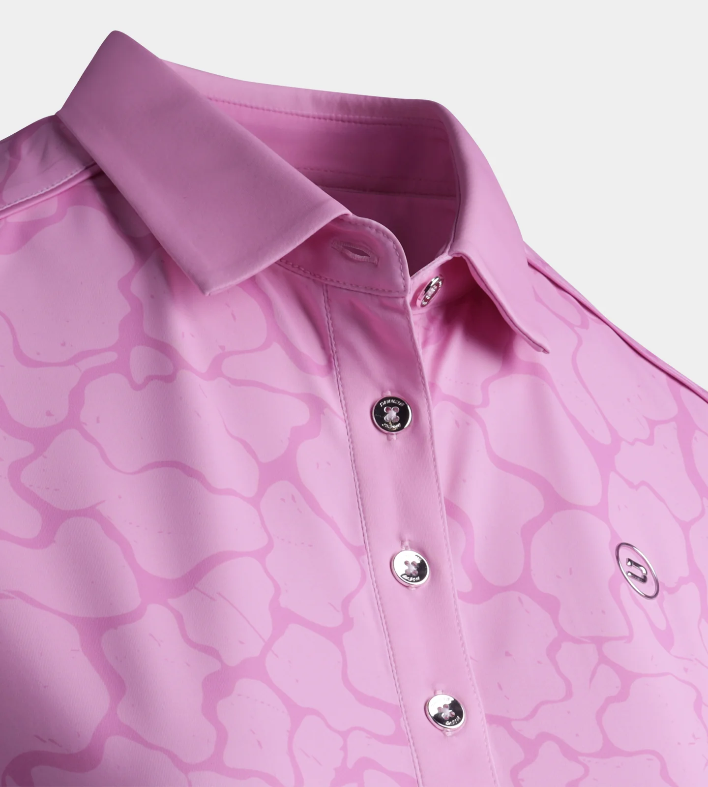 LADIES BLISS POLO - PINK - Image 6