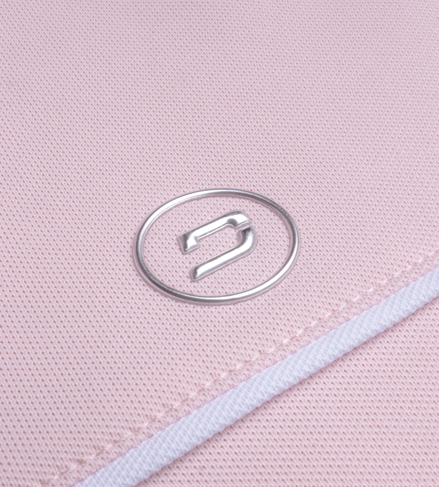 LADIES BLOCK PIQUE POLO - BLUSH - Image 6