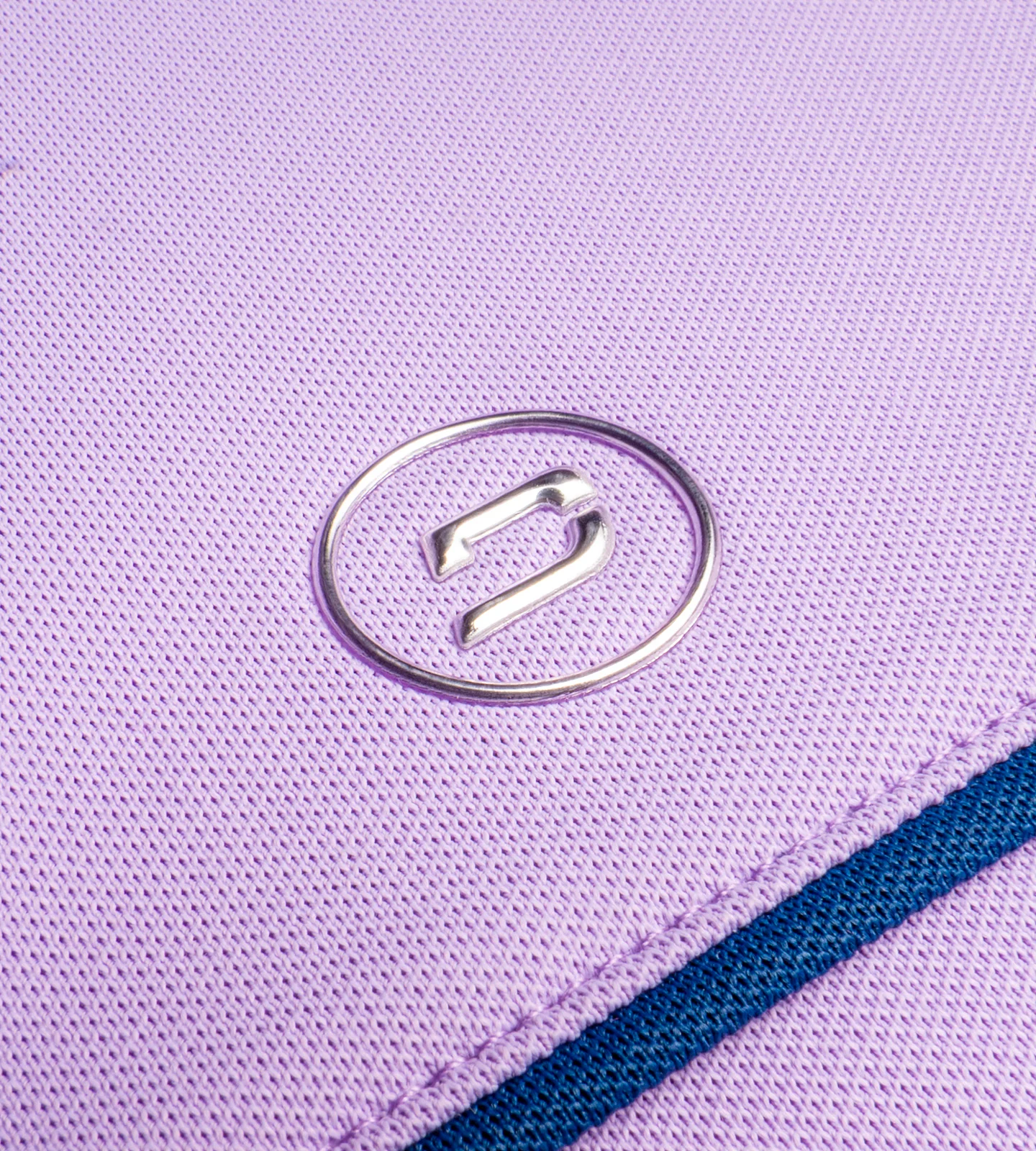LADIES BLOCK PIQUE POLO - LAVENDER - Image 6