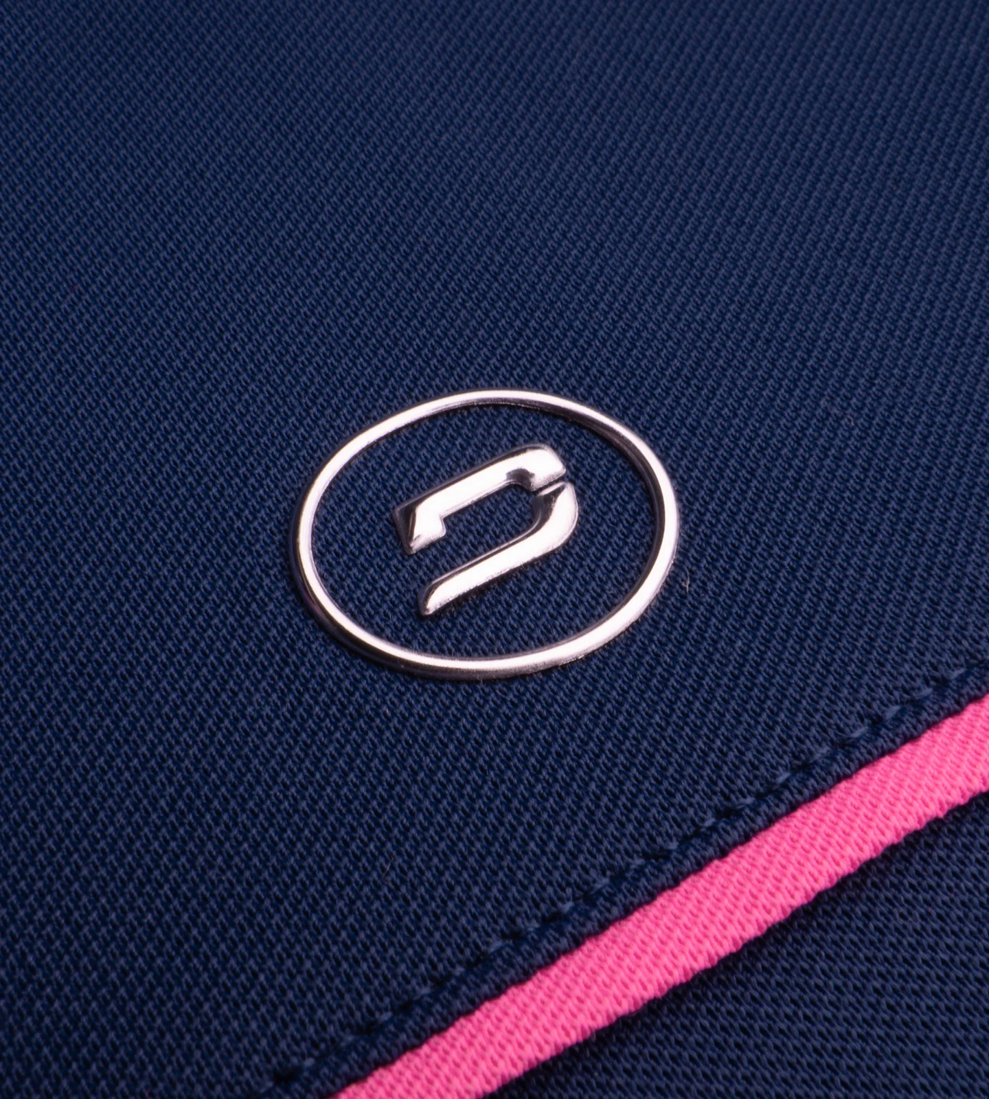 LADIES BLOCK PIQUE POLO - NAVY - Image 7
