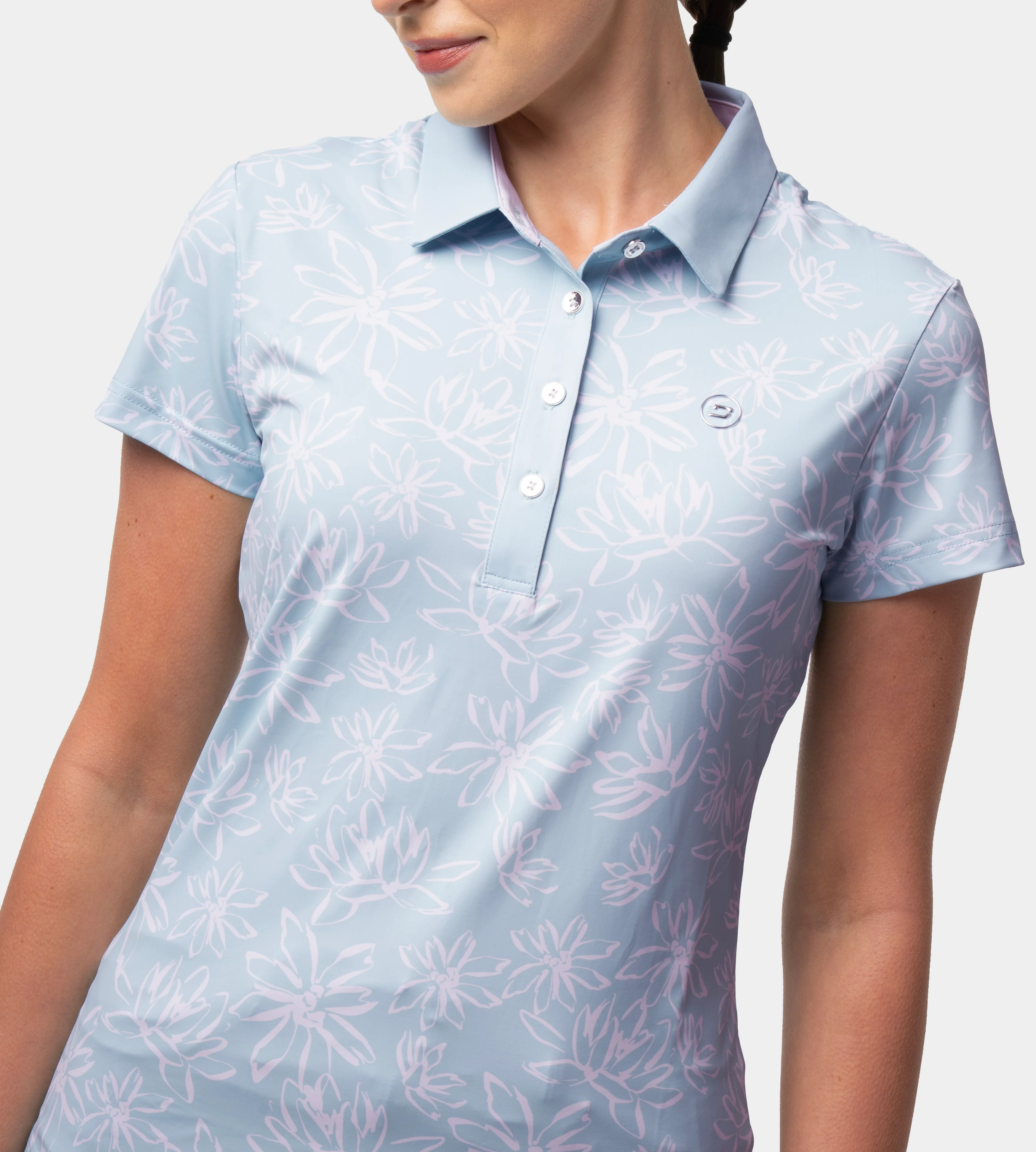 LADIES BLOOM POLO - MINT - Image 2