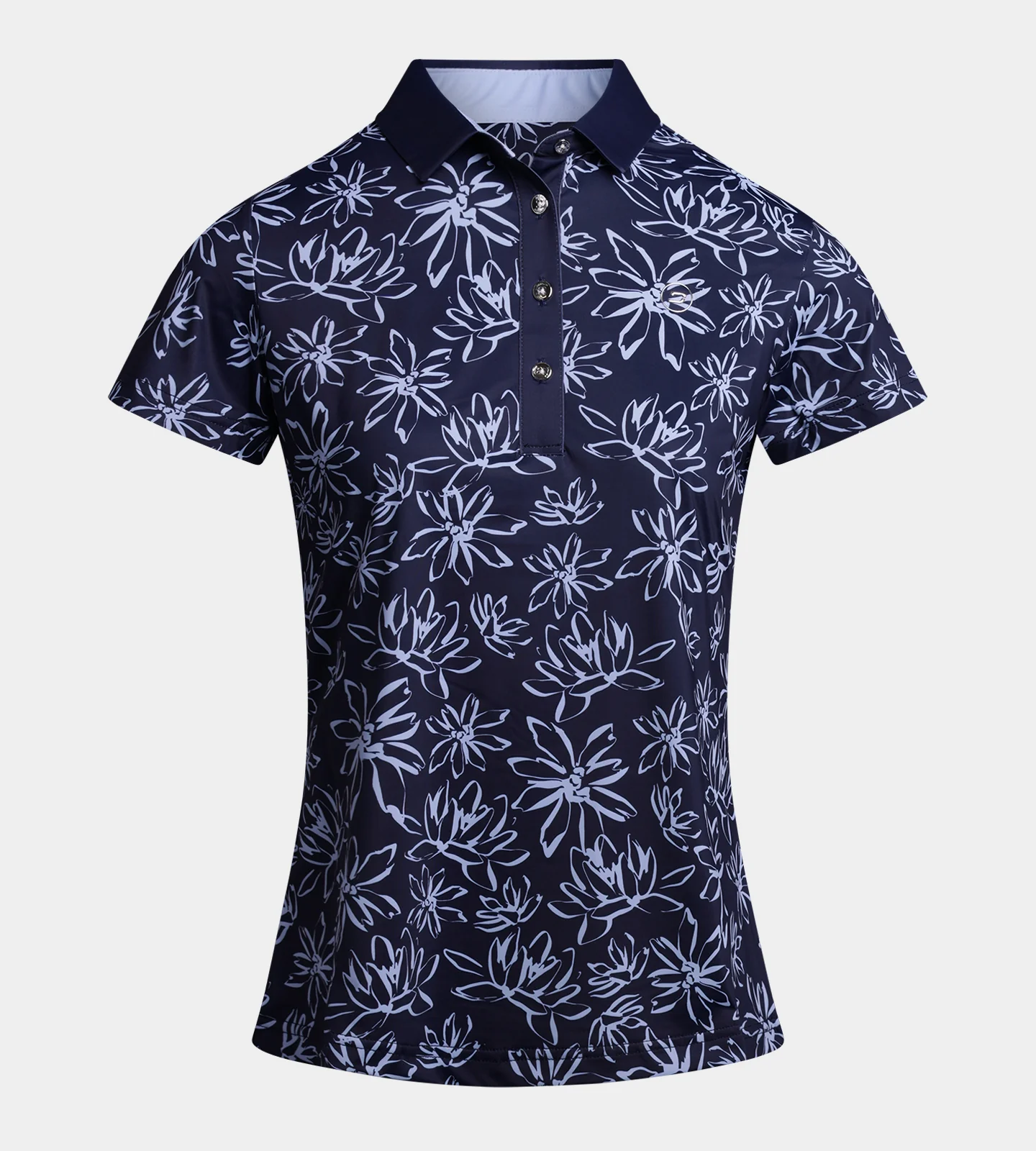 LADIES BLOOM POLO - NAVY - Image 5