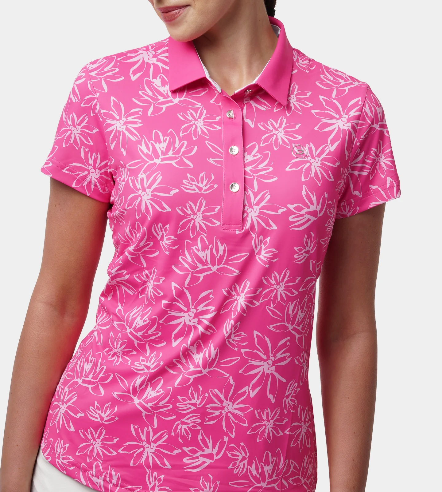 LADIES BLOOM POLO - PINK - Image 2