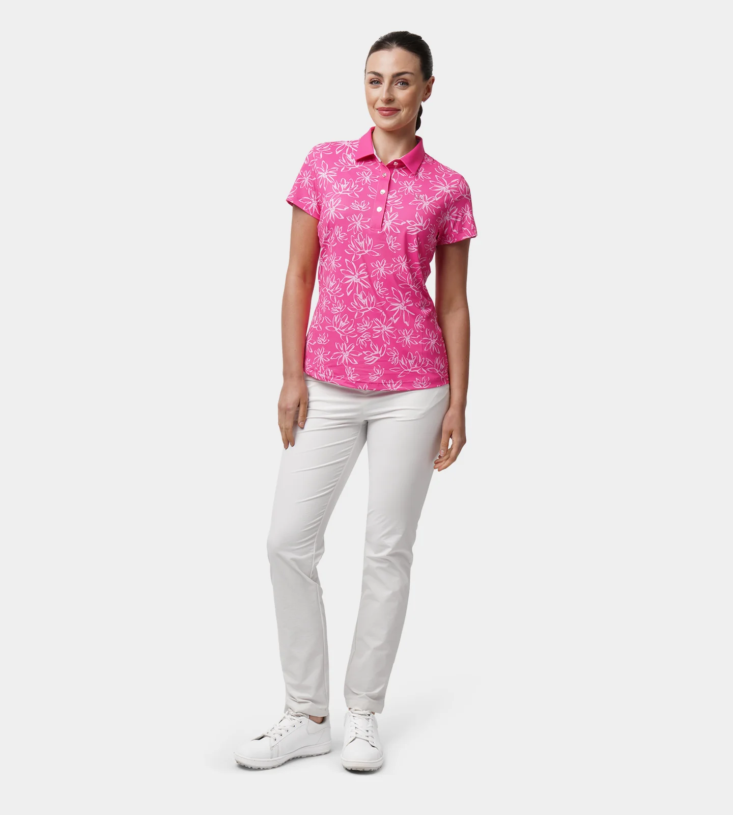 LADIES BLOOM POLO - PINK - Image 4