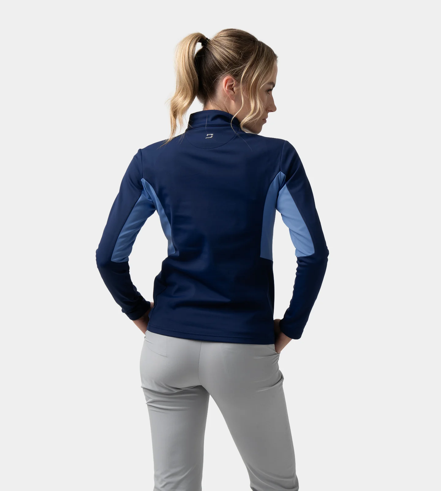 LADIES BREEZY MIDLAYER - NAVY - Image 3