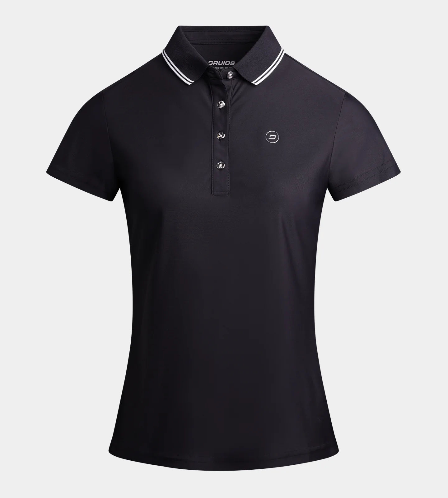 LADIES CLASSIC FIT POLO - BLACK - Image 5