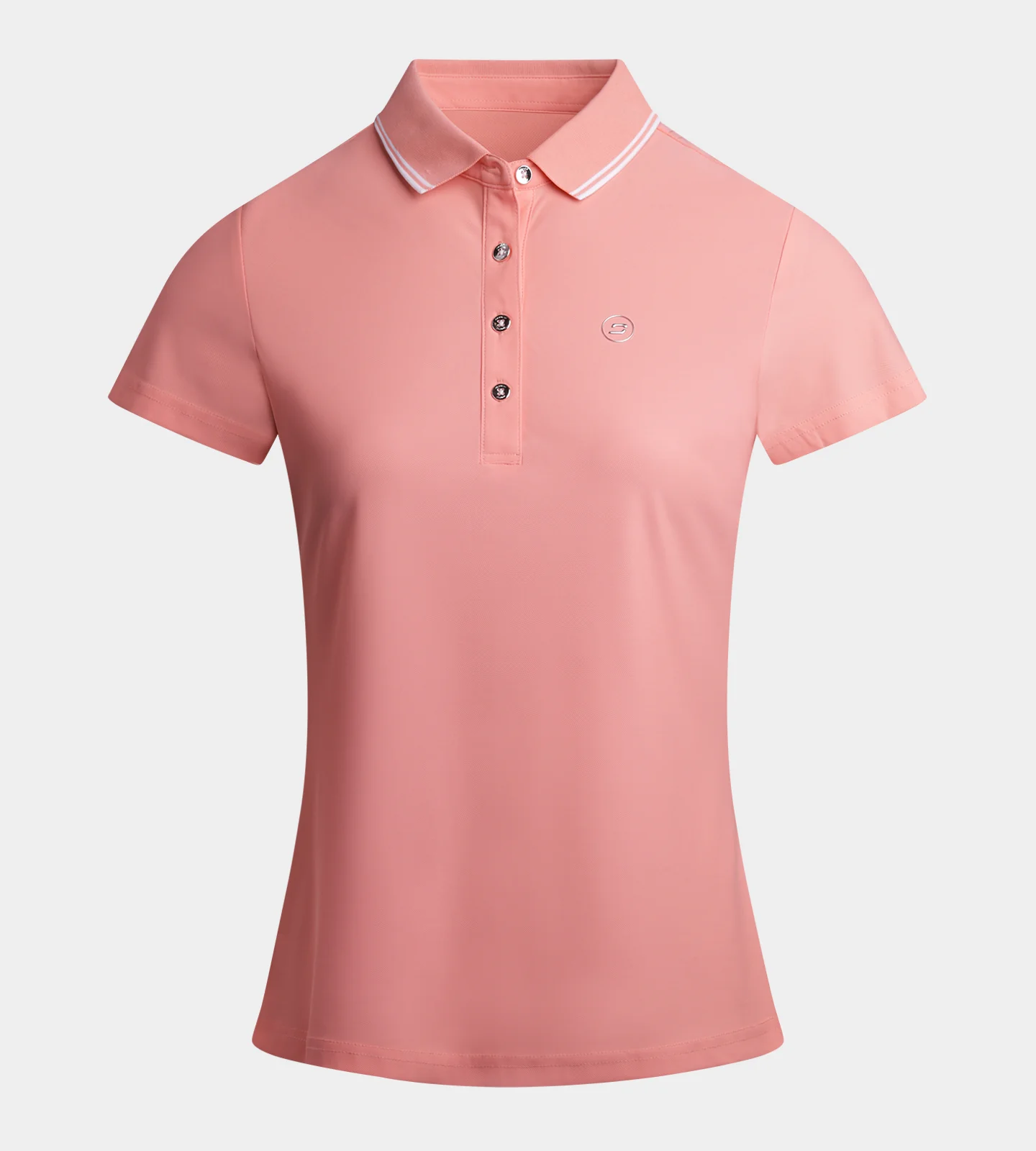 LADIES CLASSIC FIT POLO - CORAL - Image 5