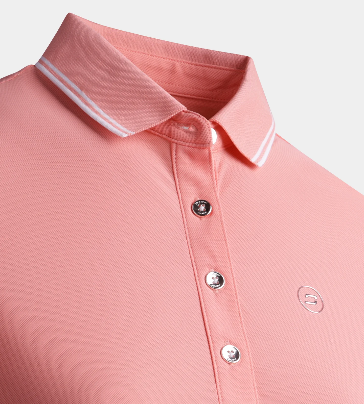 LADIES CLASSIC FIT POLO - CORAL - Image 6