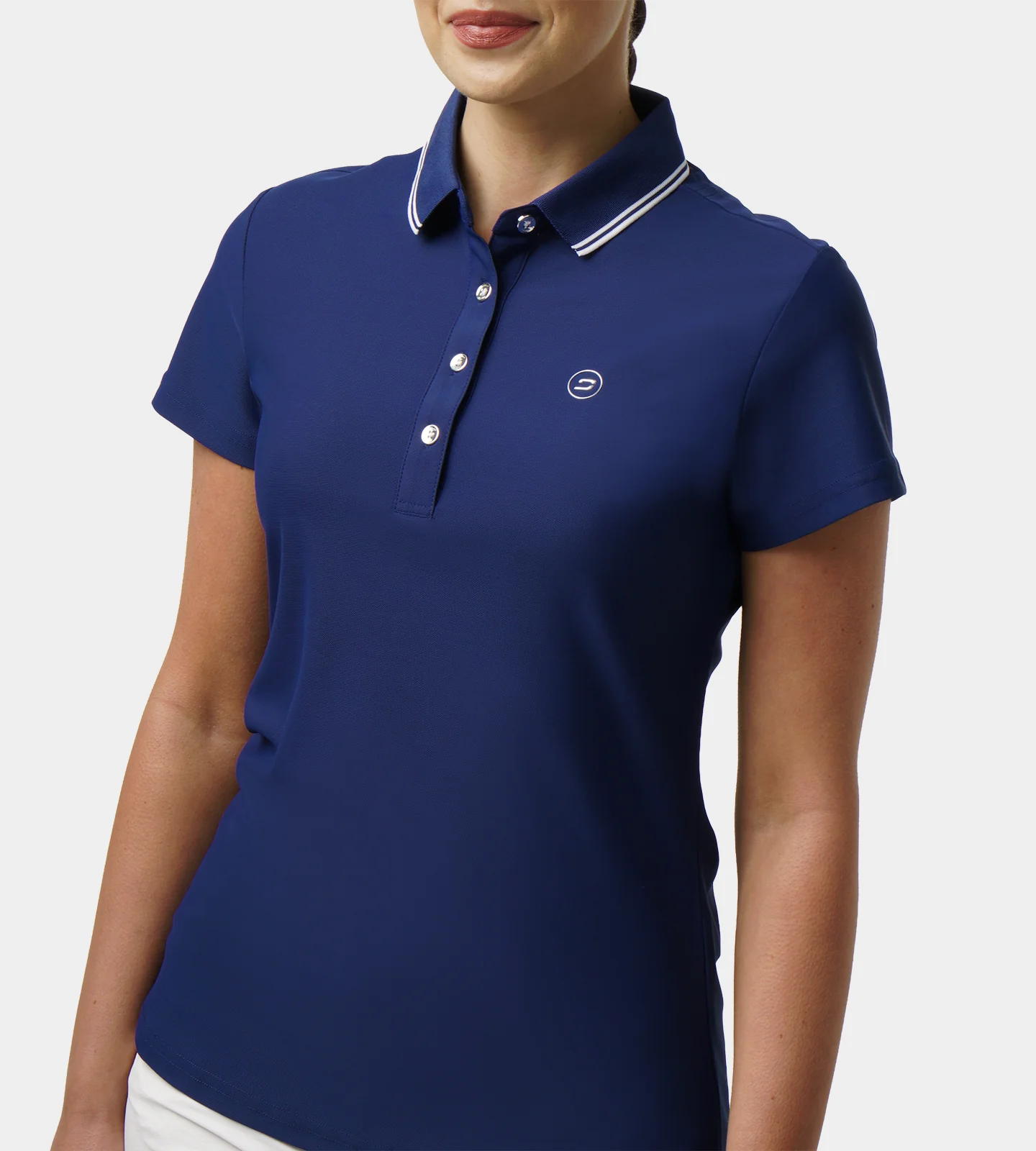 LADIES CLASSIC FIT POLO - NAVY - Image 2