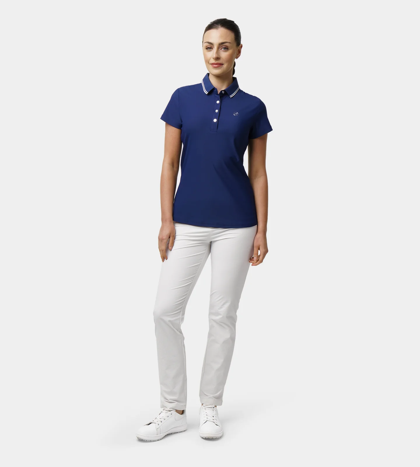LADIES CLASSIC FIT POLO - NAVY - Image 4