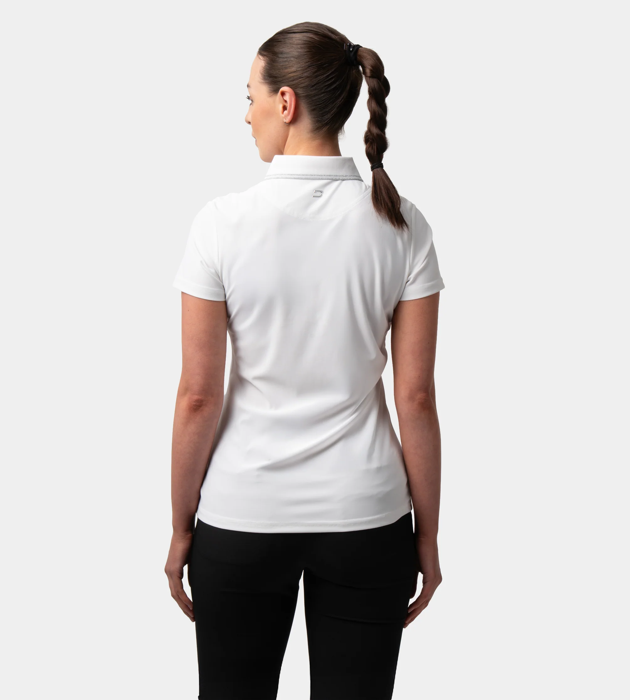 LADIES CLASSIC FIT POLO - WHITE - Image 3