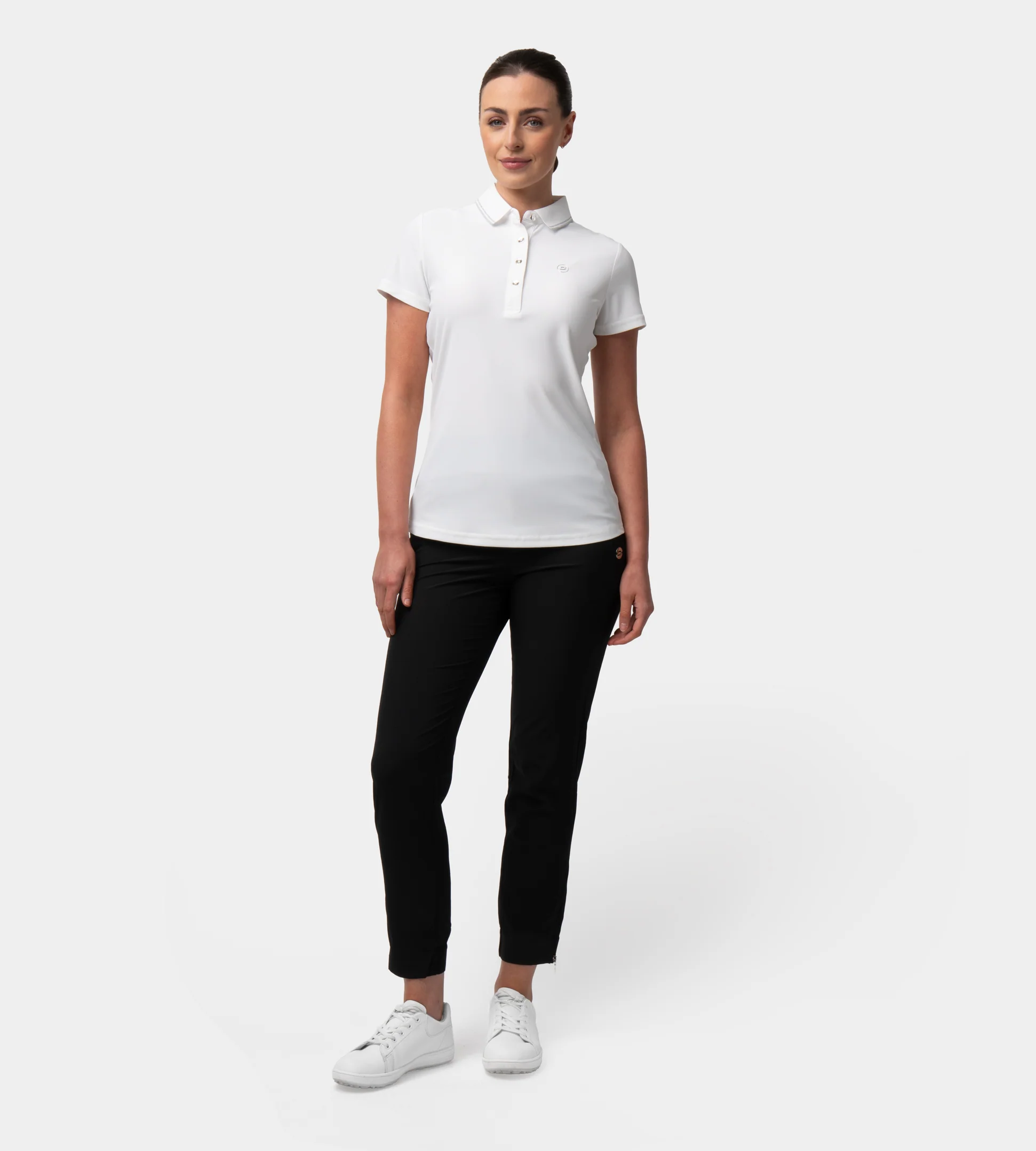 LADIES CLASSIC FIT POLO - WHITE - Image 5