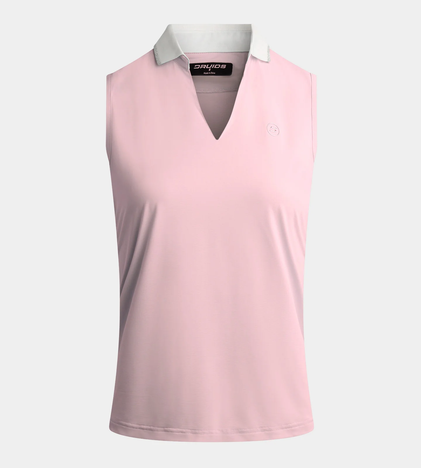 LADIES CLASSIC V NECK POLO - BLUSH - Image 4