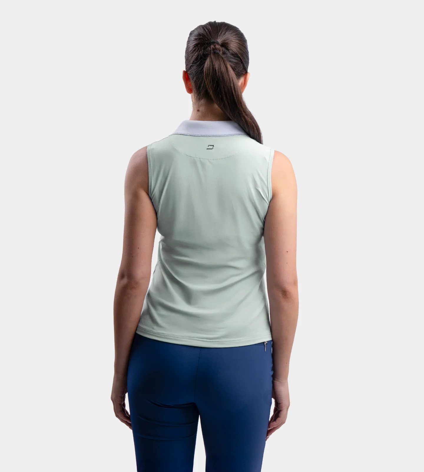 LADIES CLASSIC V NECK POLO - MINT - Image 3