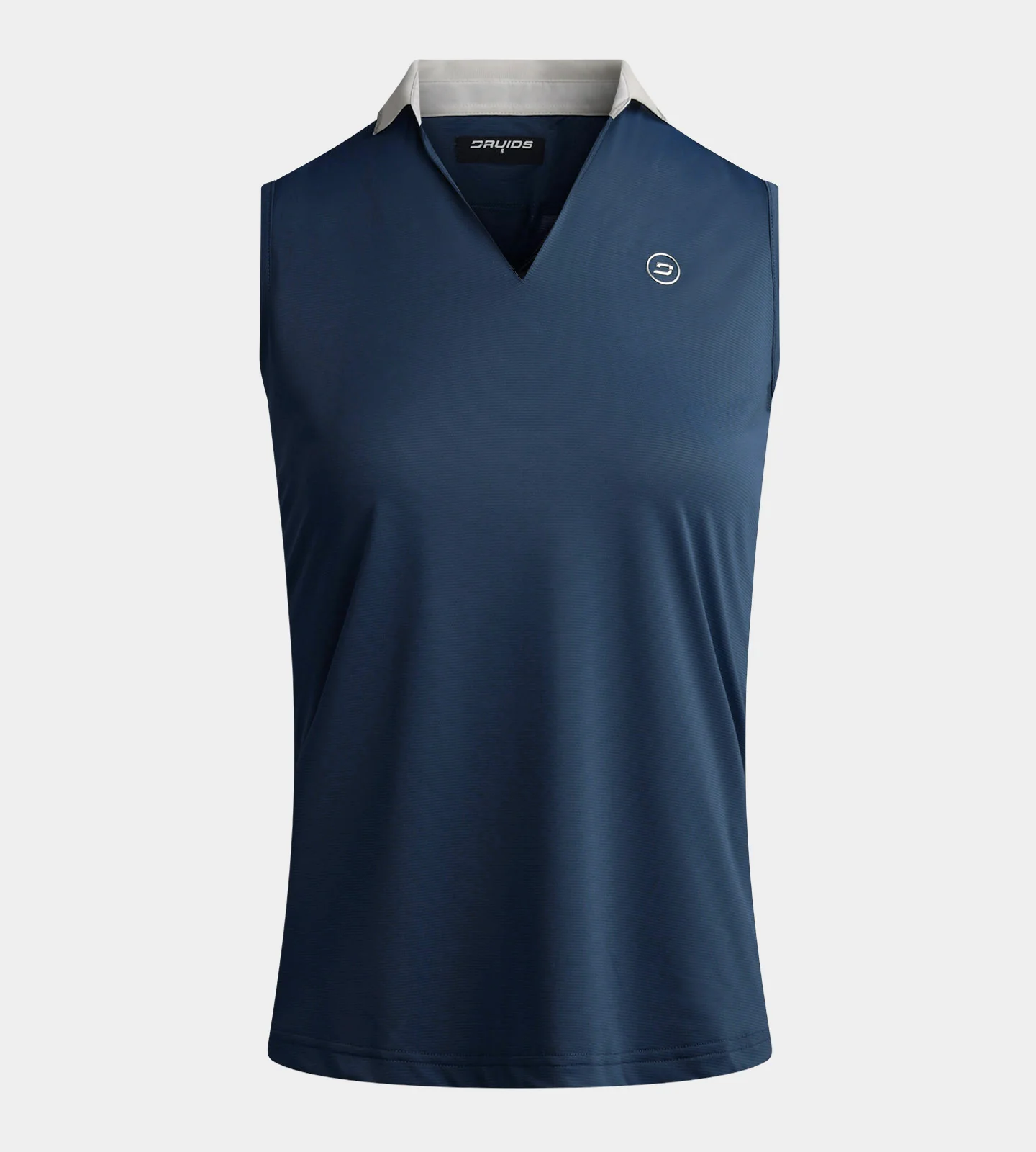 LADIES CLASSIC V NECK POLO - NAVY - Image 4
