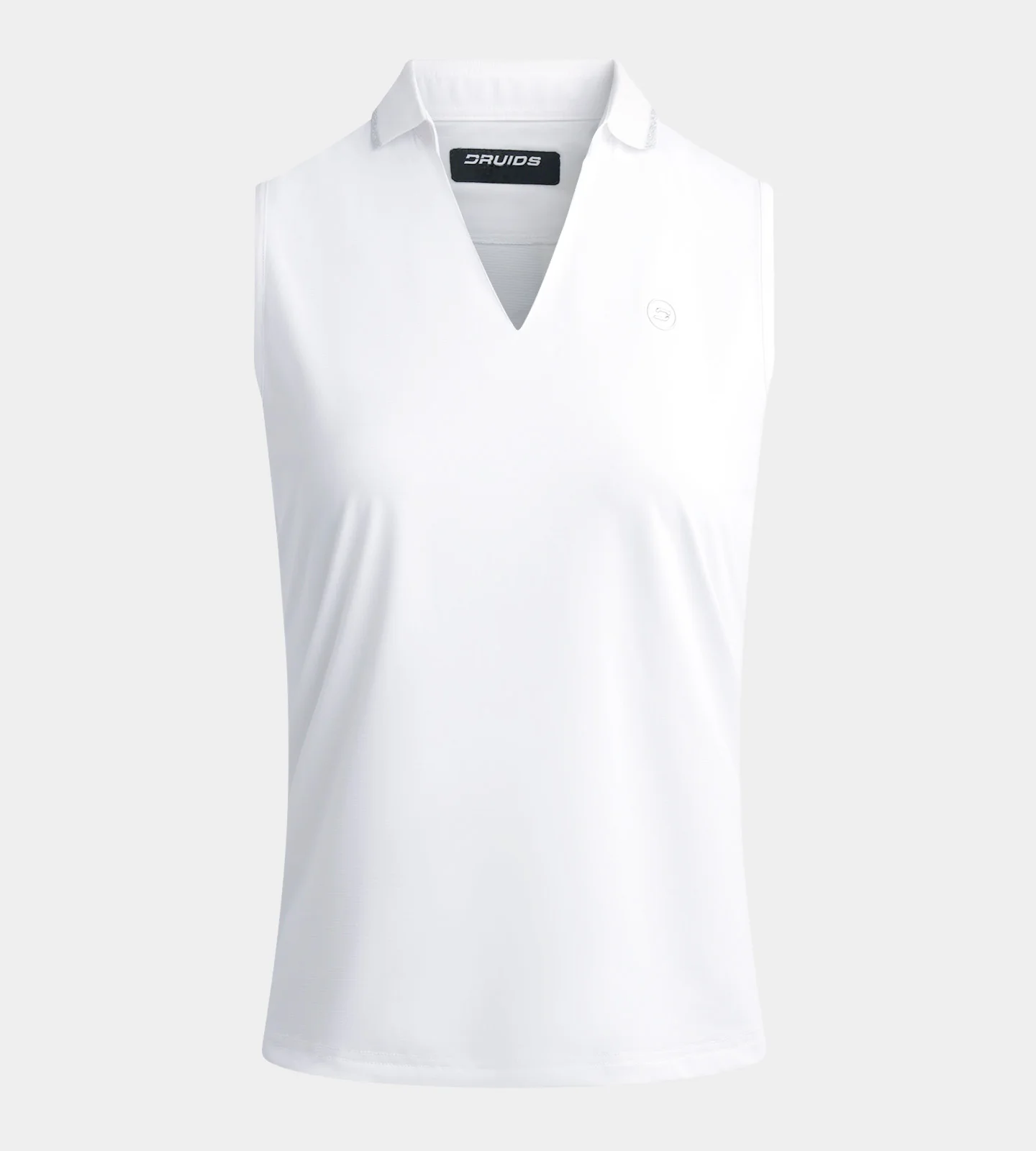 LADIES CLASSIC V NECK POLO - WHITE - Image 4