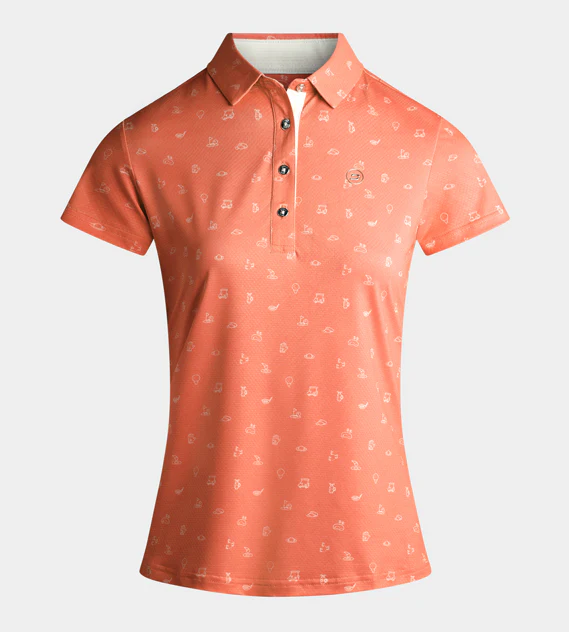 LADIES CLUB 2.0 POLO - CORAL - Image 5