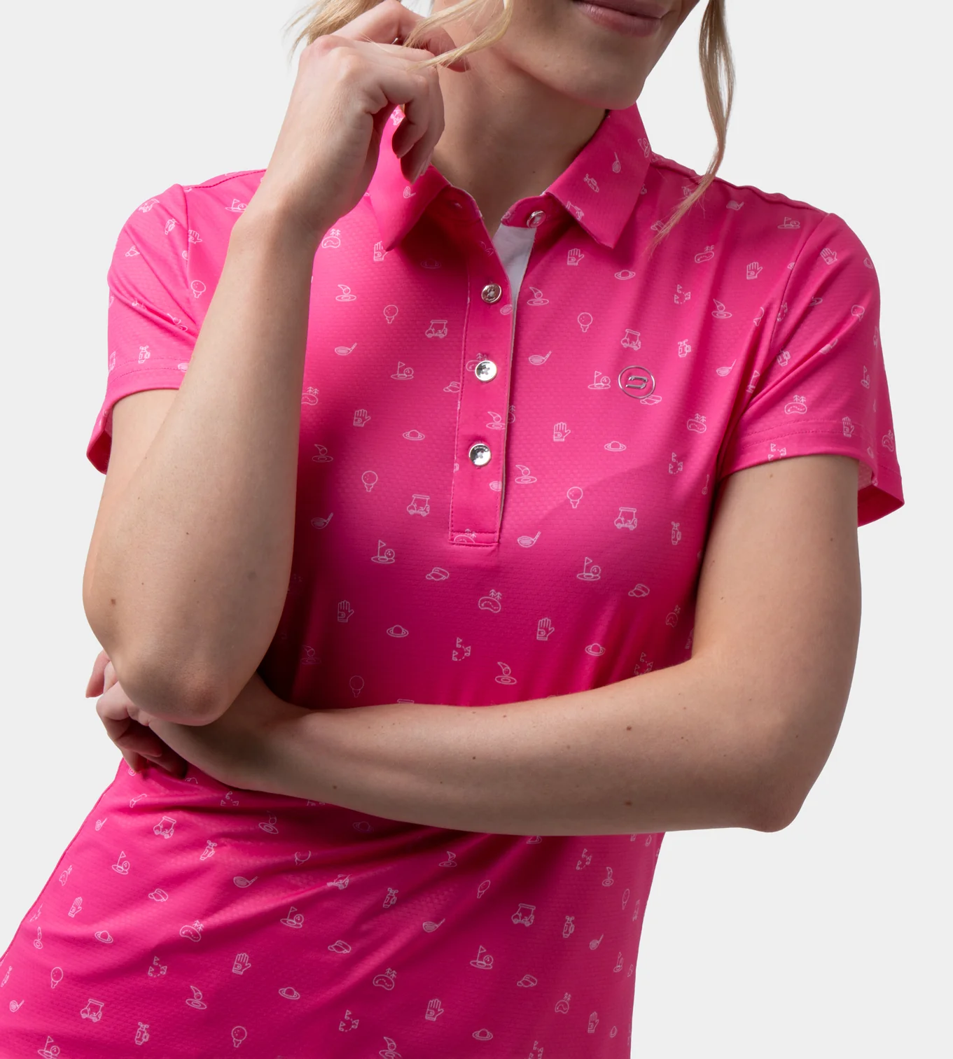LADIES CLUB 2.0 POLO - PINK - Image 2