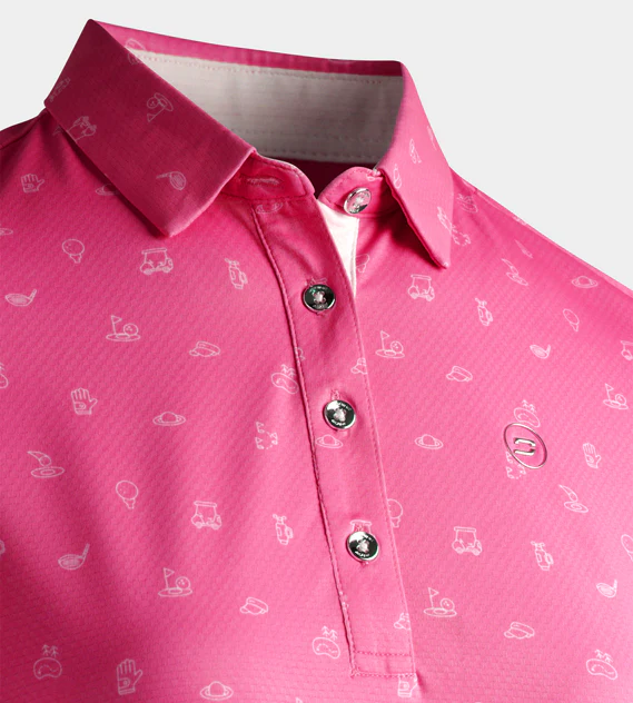 LADIES CLUB 2.0 POLO - PINK - Image 6