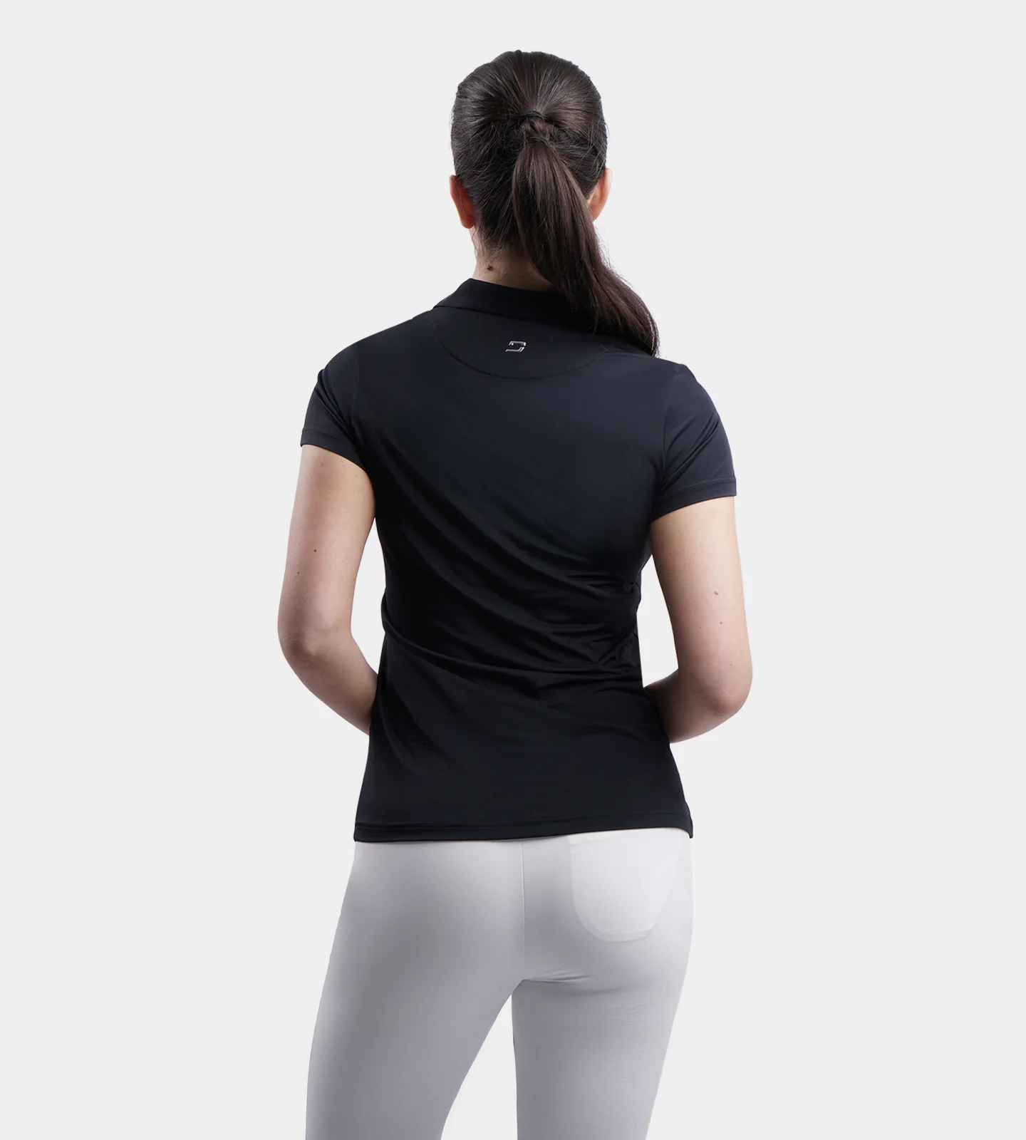 LADIES CLUBHOUSE POLO - BLACK - Image 2