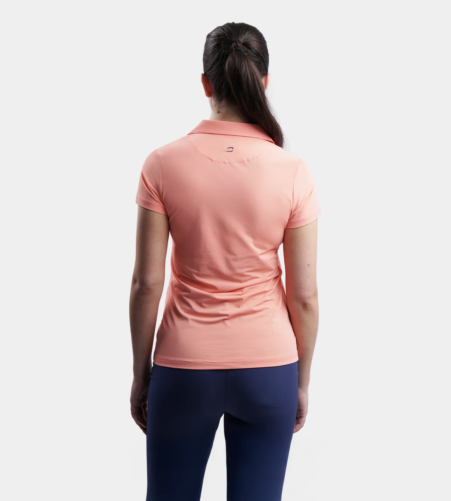 LADIES CLUBHOUSE POLO - CORAL - Image 2
