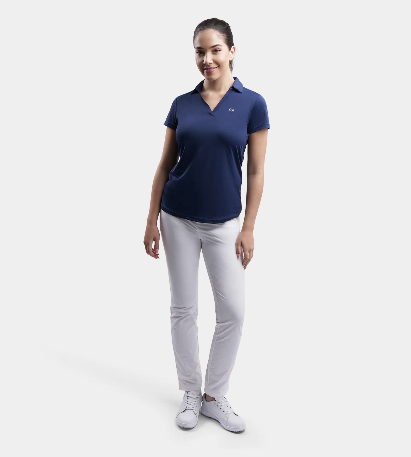 LADIES CLUBHOUSE POLO - NAVY - Image 3
