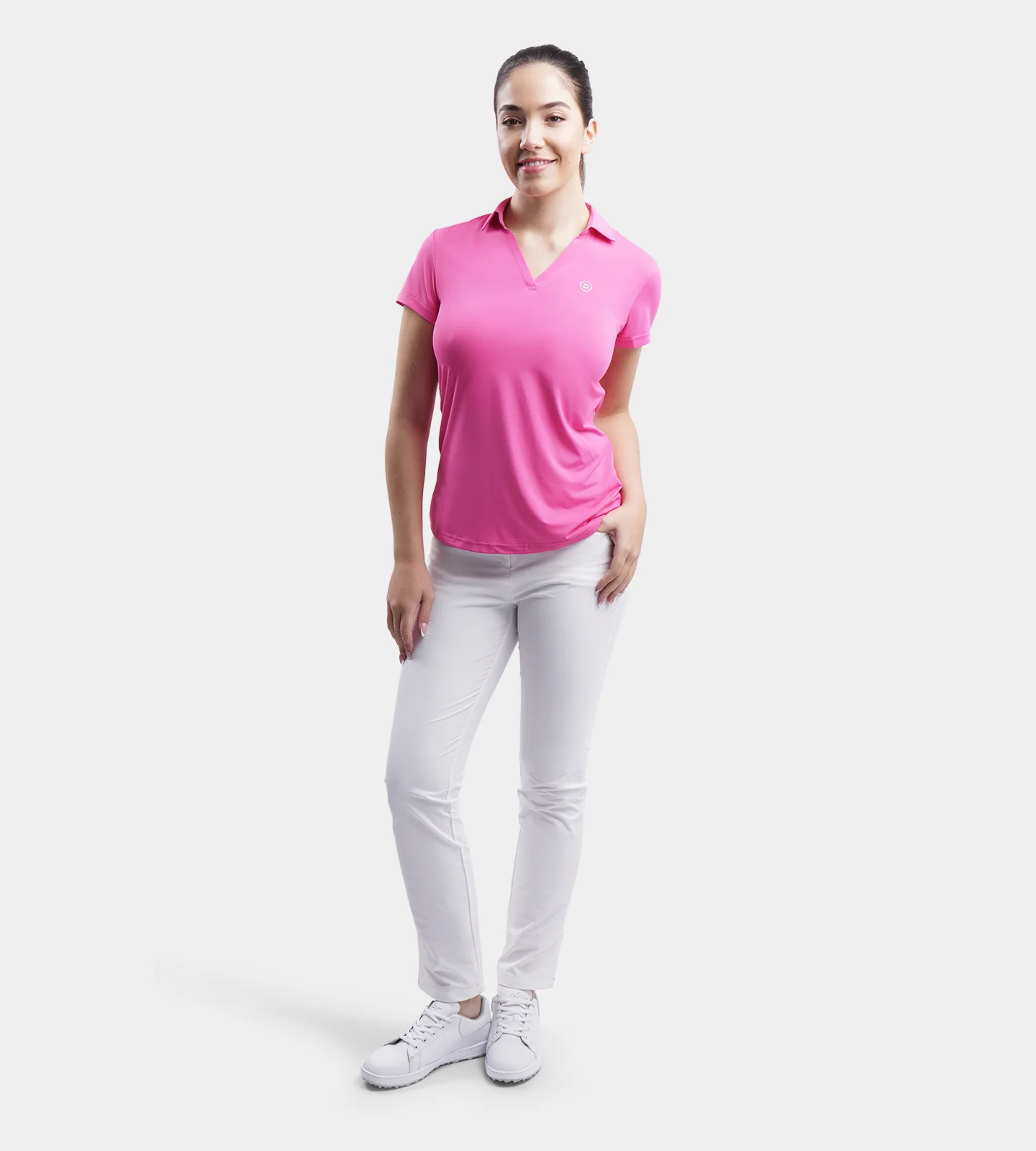 LADIES CLUBHOUSE POLO - PINK - Image 3
