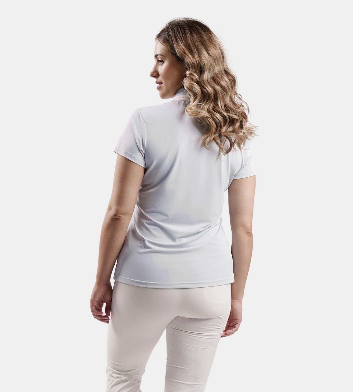 LADIES COUTURE POLO - BLUE - Image 2
