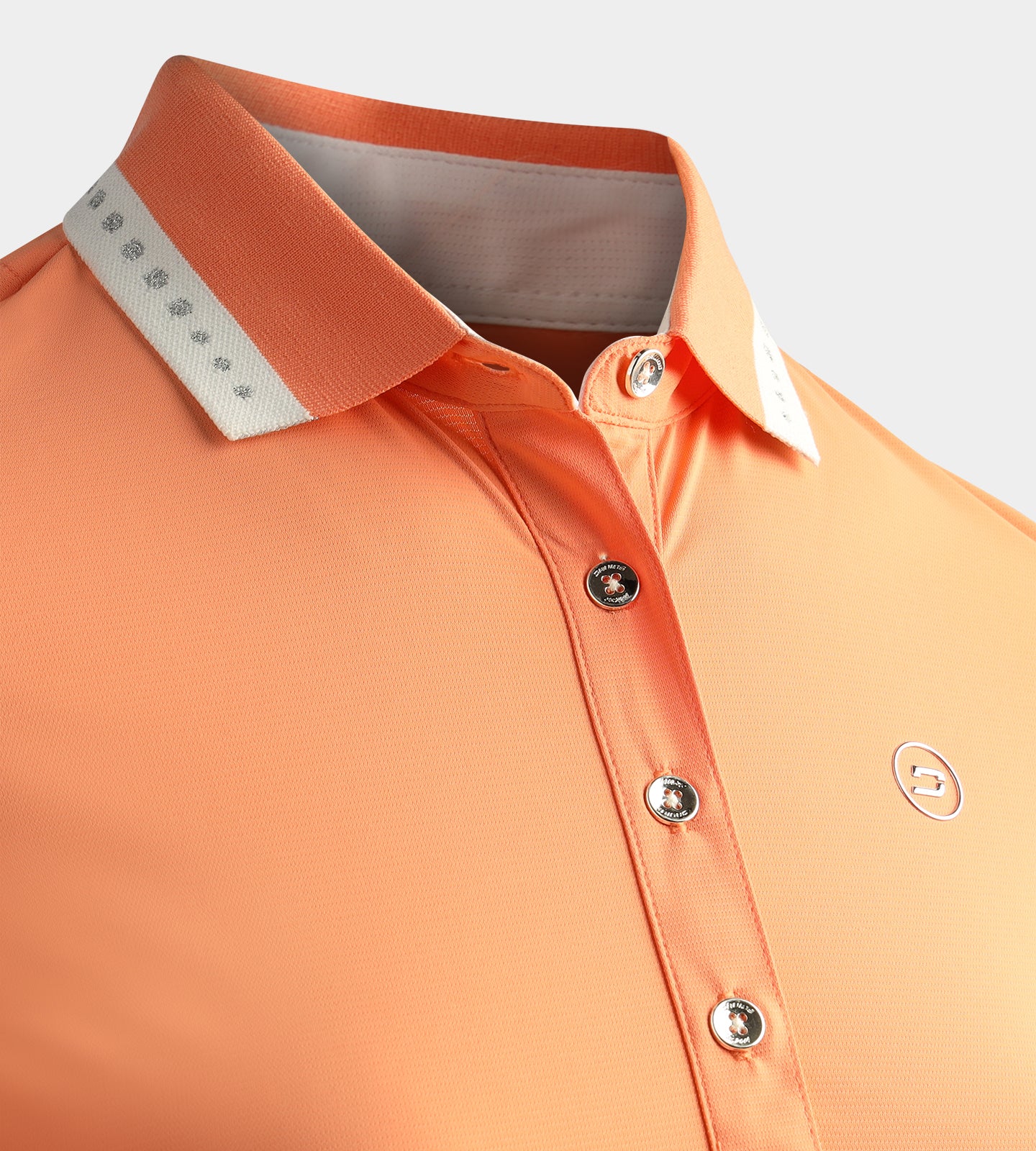 LADIES COUTURE POLO - CORAL - Image 4