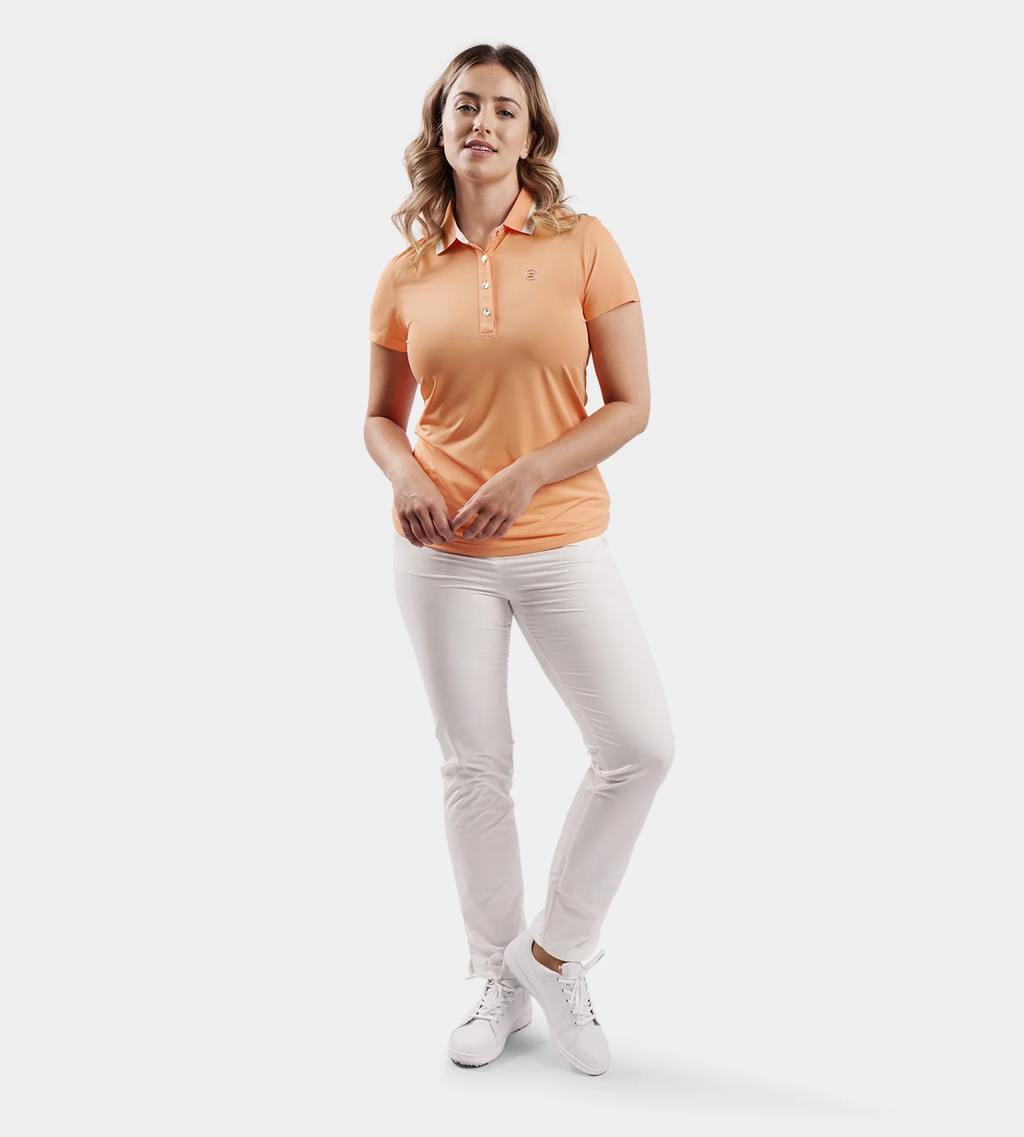 LADIES COUTURE POLO - CORAL - Image 6