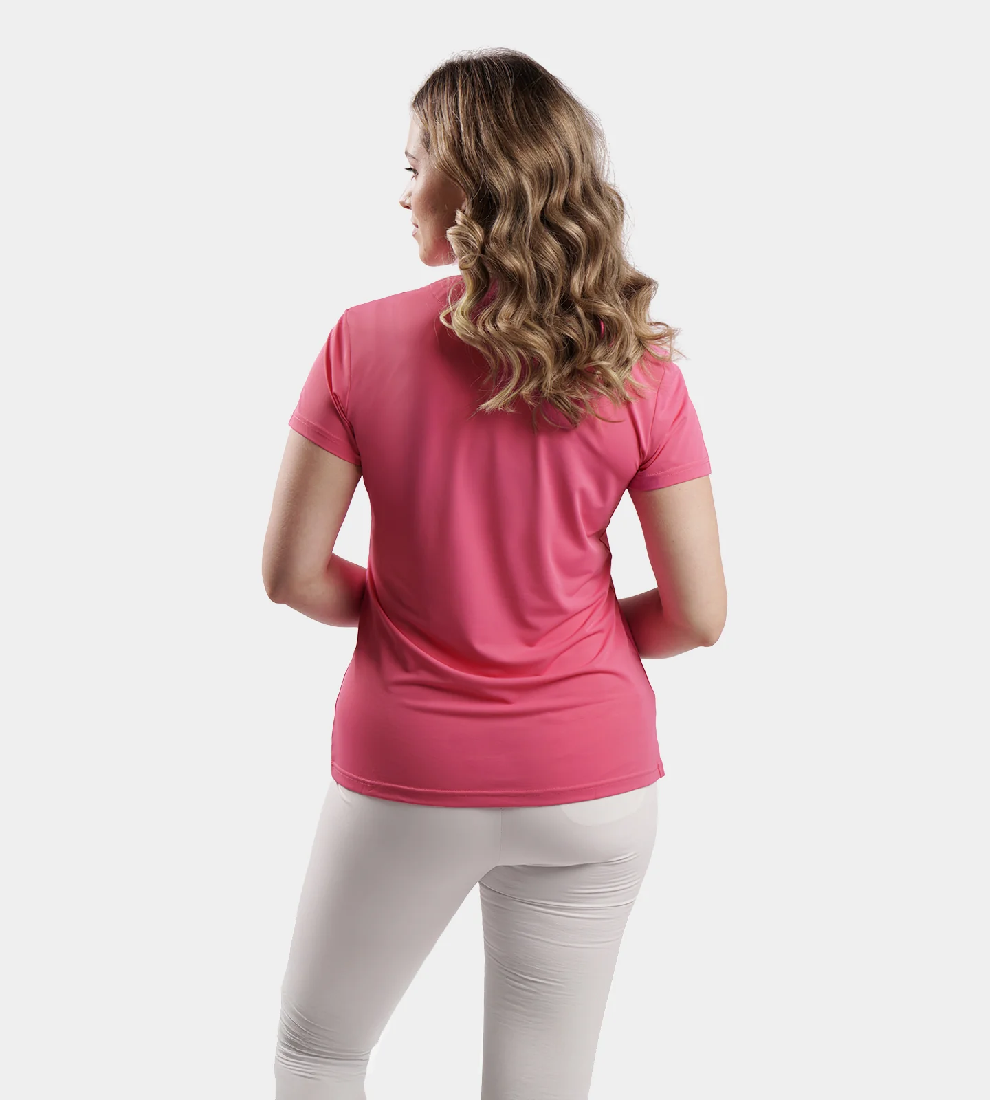 LADIES COUTURE POLO - PINK - Image 2