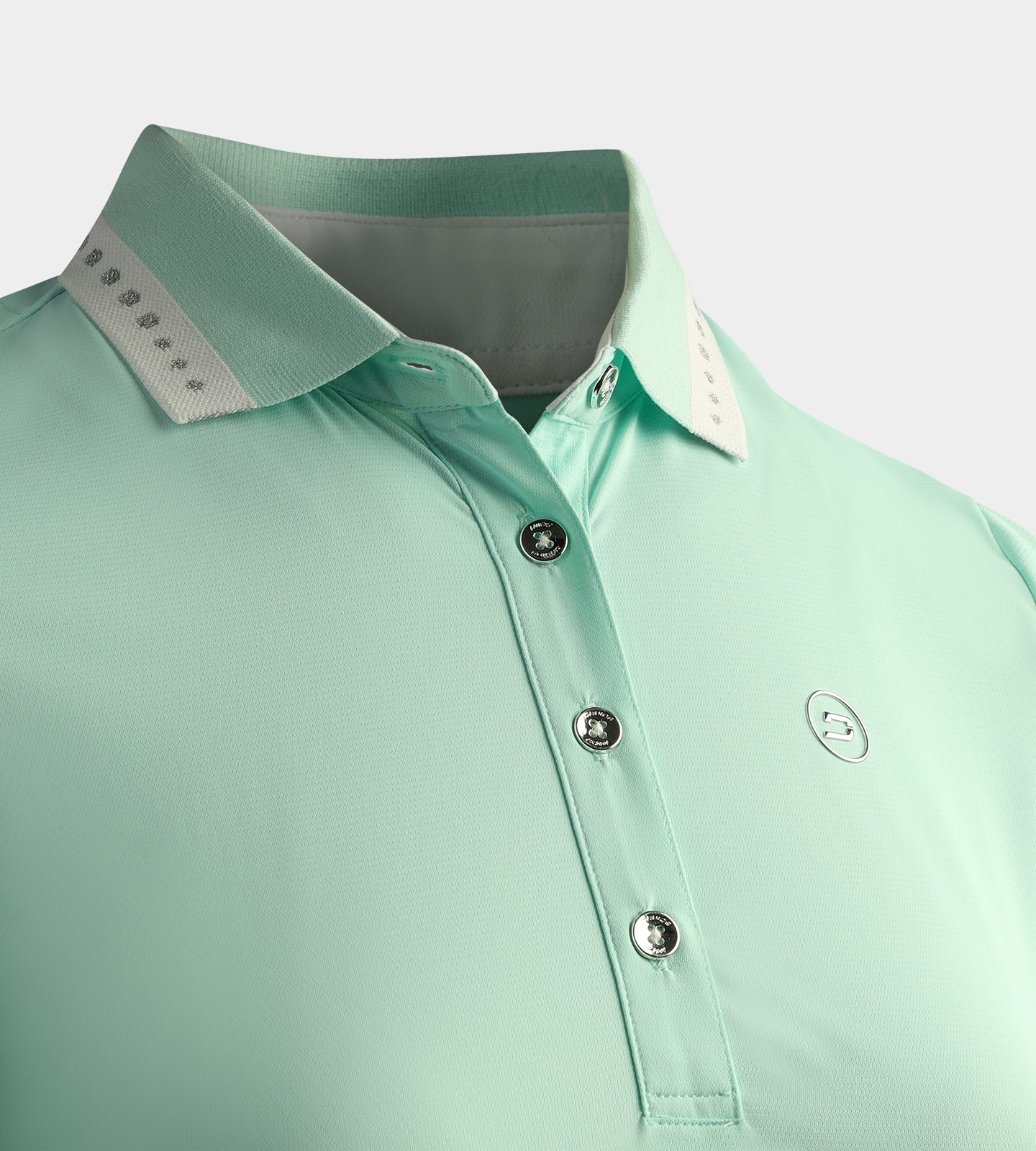 LADIES COUTURE POLO - TEAL - Image 4